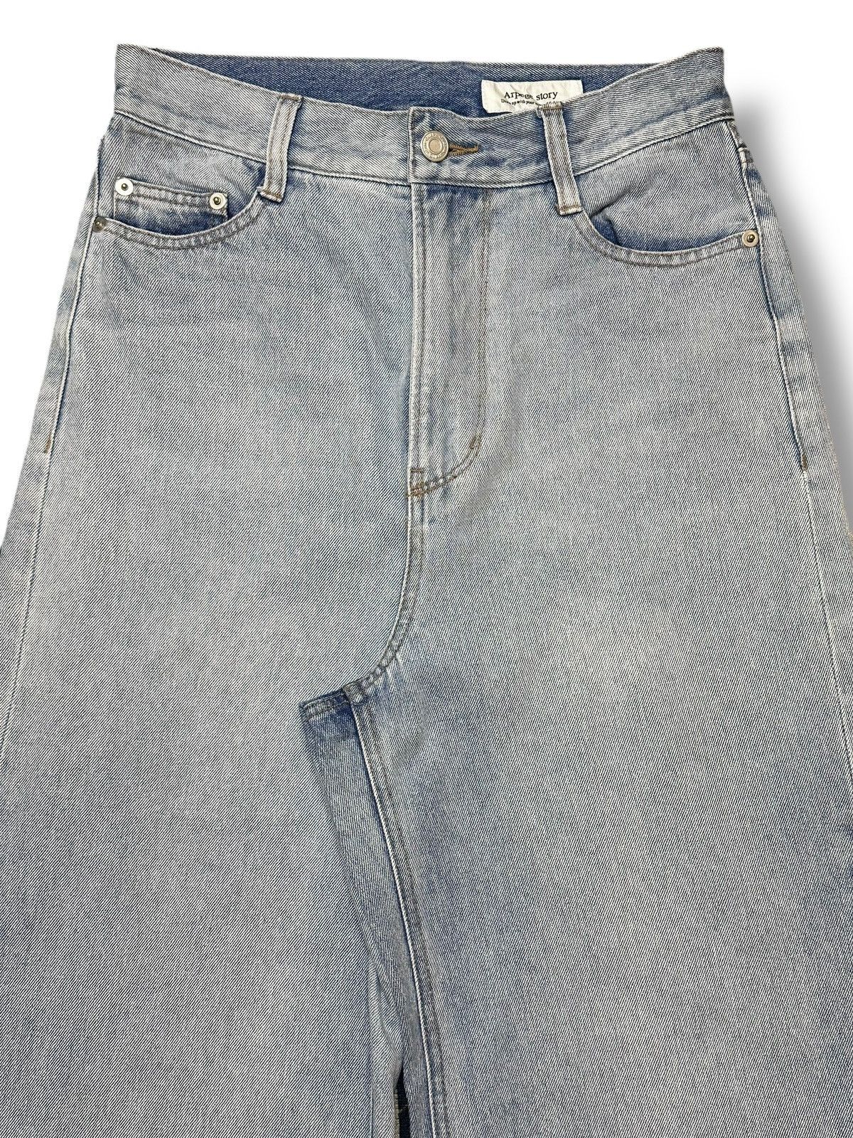 Arpege Story Vintage Baggy Loose Style Jeans With Faded Wash