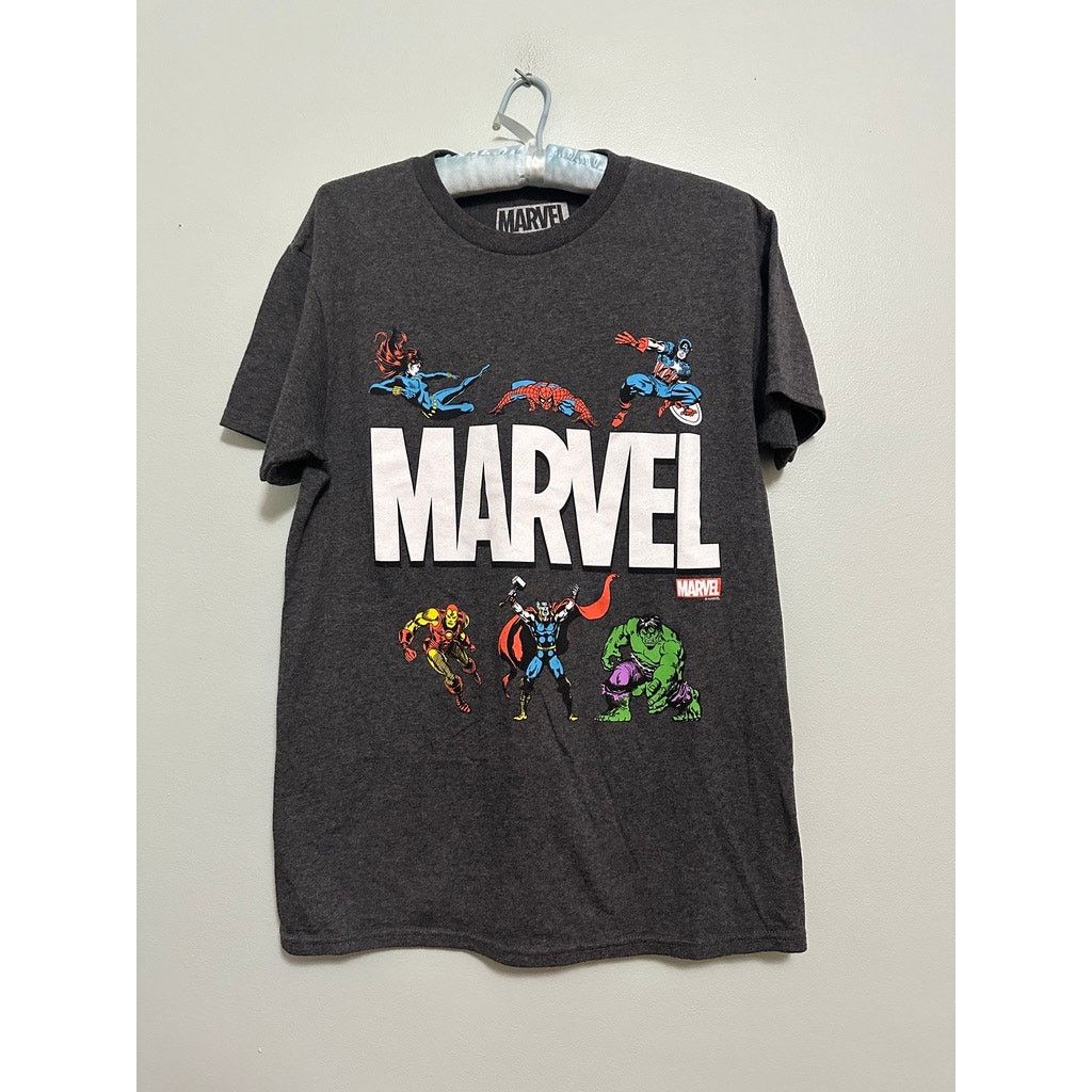 Marvel Comics Marvel gray graphic t-shirt size S Size US S / EU 44-46 / 1 - 2 Thumbnail