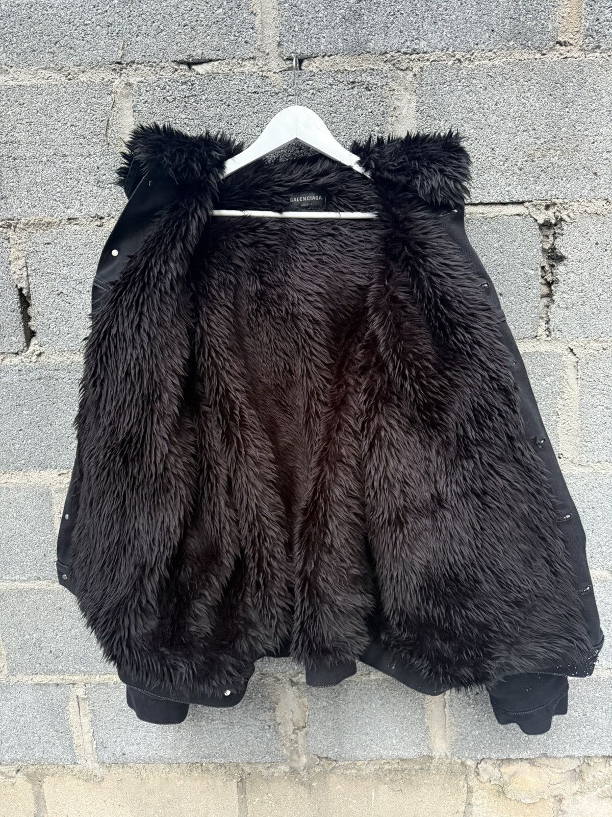 Balenciaga SS23 Balenciaga Faux Fur Hooded Denim Jacket Size US L / EU 52-54 / 3 - 4 Thumbnail