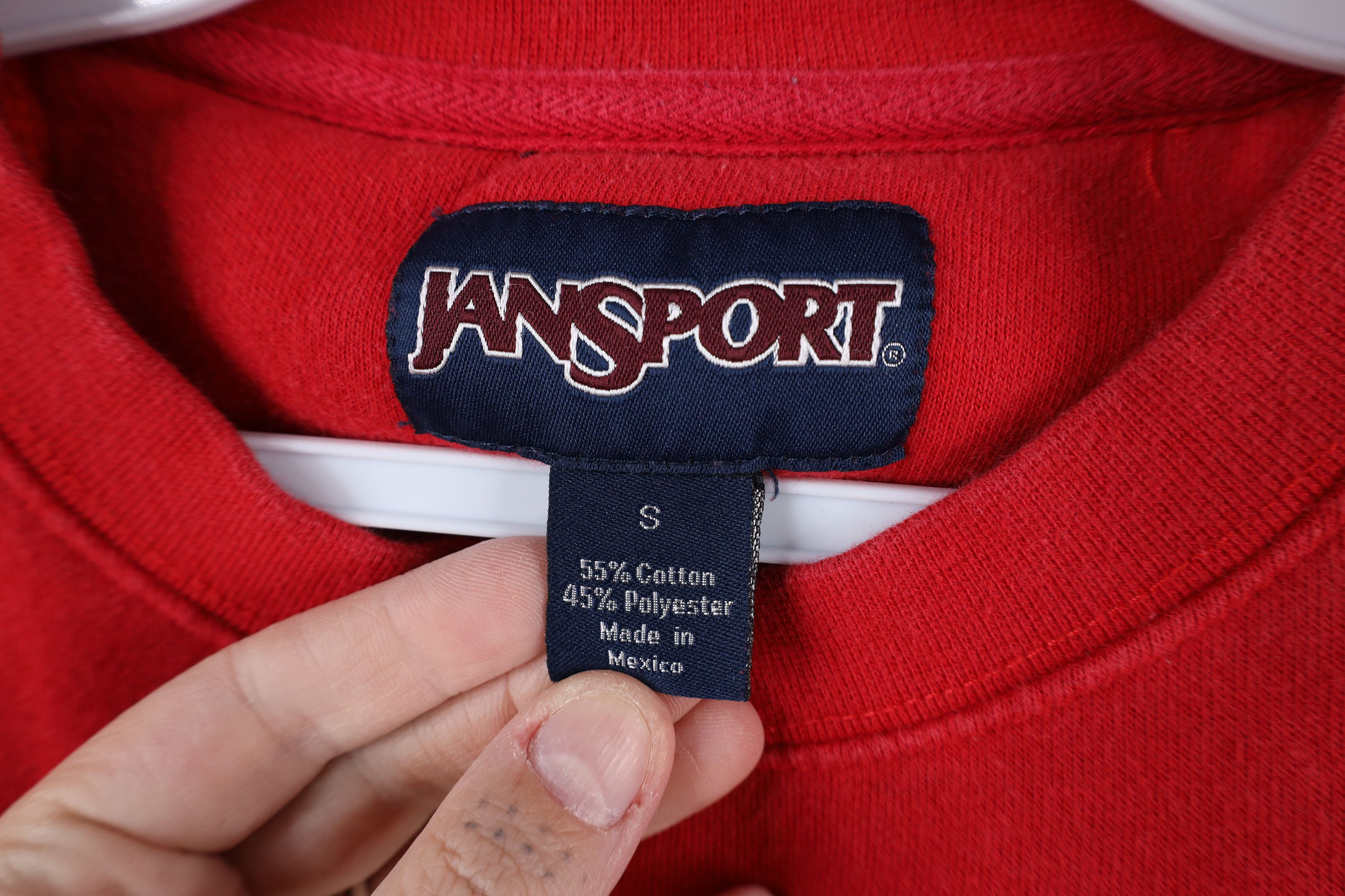 Jansport × Vintage Vintage 90s Rochester Warriors Crewneck Sweatshirt Red Size US S / EU 44-46 / 1 - 9 Thumbnail