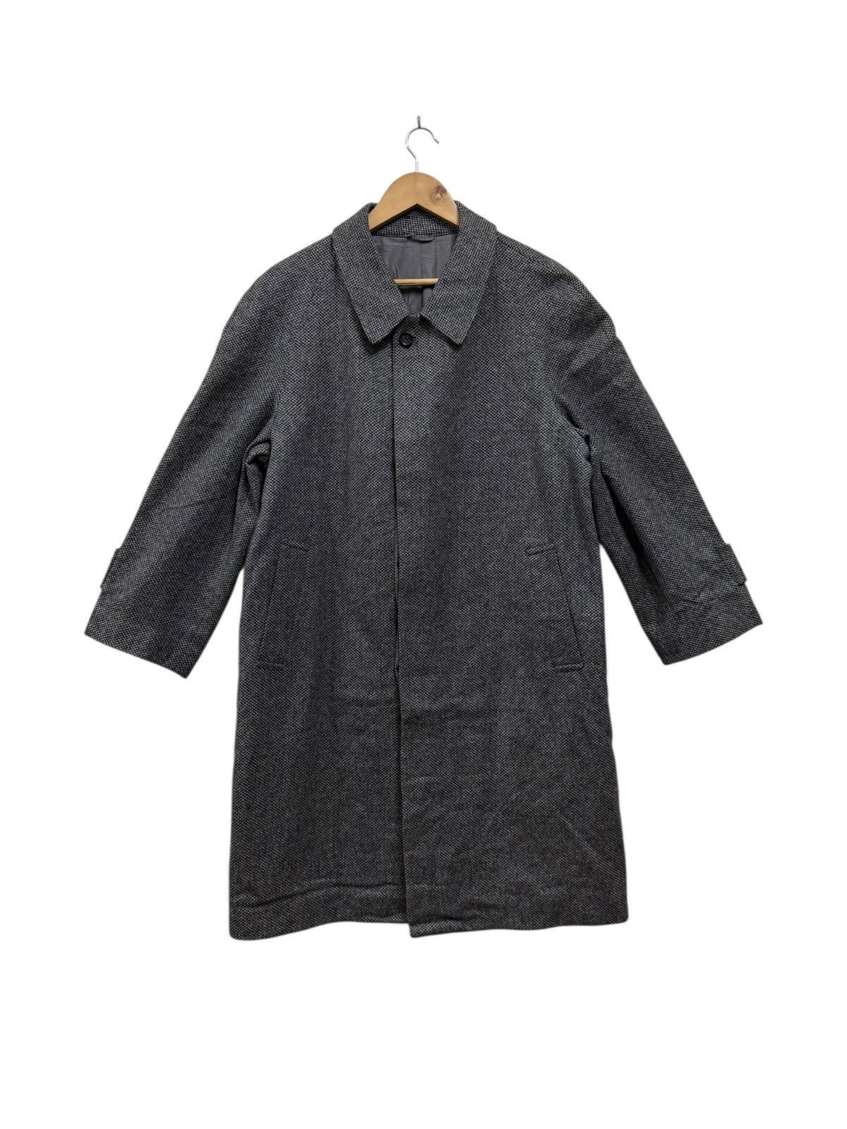 Vintage Christian Dior Monsieur Herringbone wool Trench coat