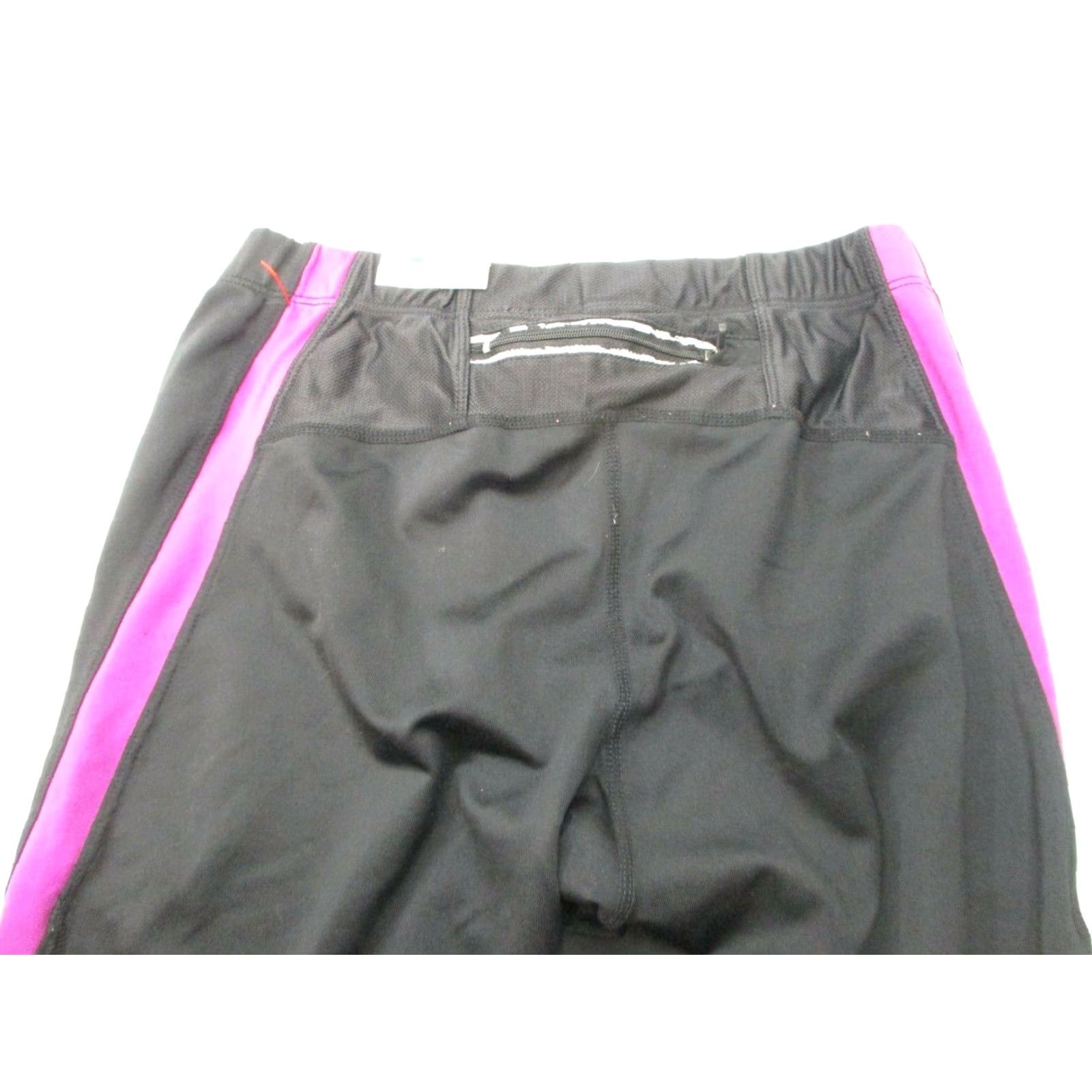 Vintage ROADRUNNER Capri Pants Women's Size S Active Running Workout Black/Purple Fitted Size 28" / US 6 / IT 42 - 6 Thumbnail