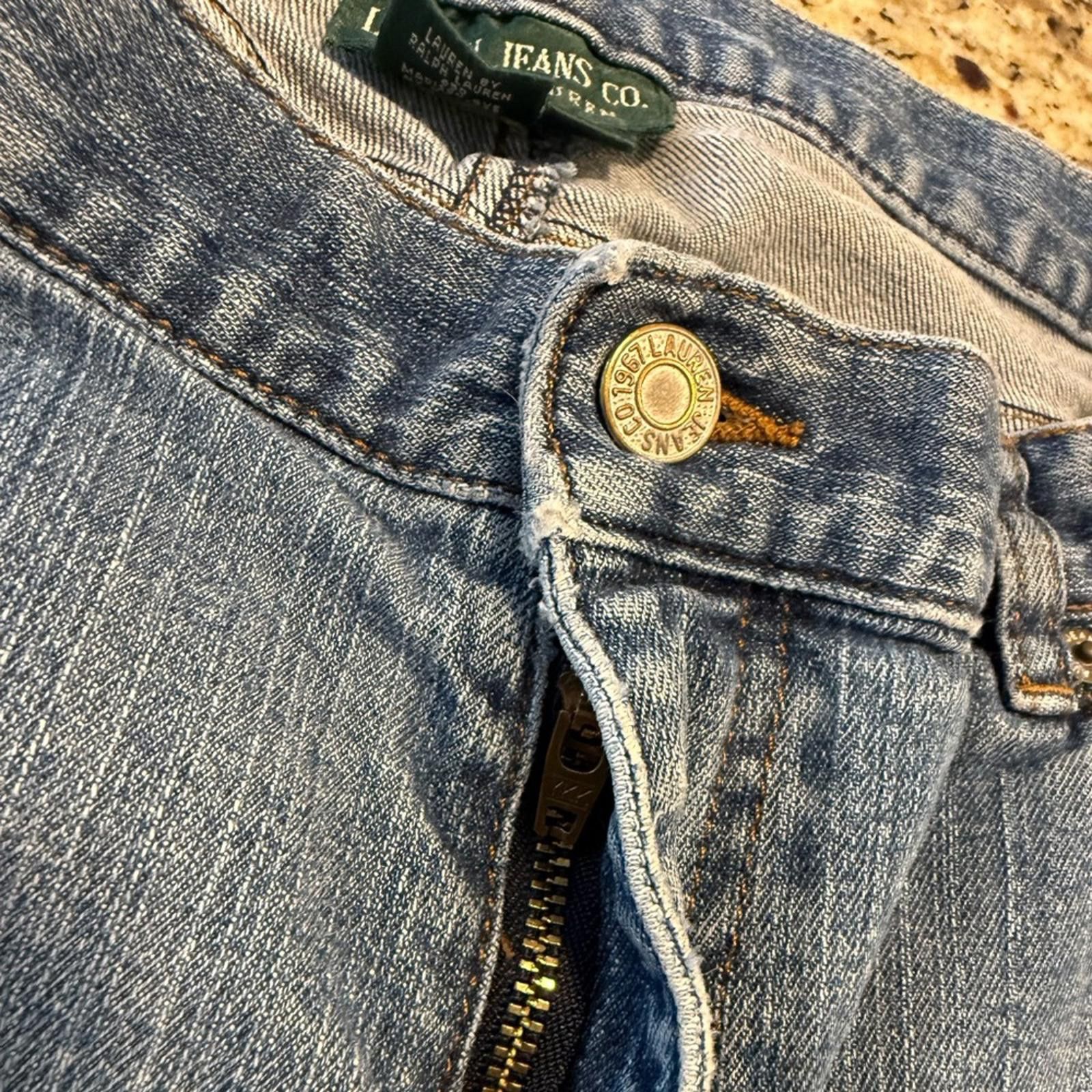 Other Lauren Jeans Co. Ralph Lauren distressed denim jeans SZ 10P Size 32" / US 10 / IT 46 - 3 Thumbnail