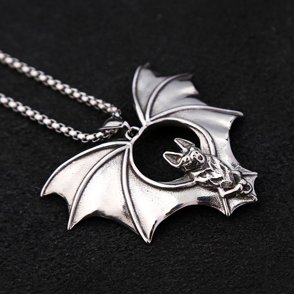 Jewelry Bat Vintage Pendant Necklace Size ONE SIZE - 5 Thumbnail
