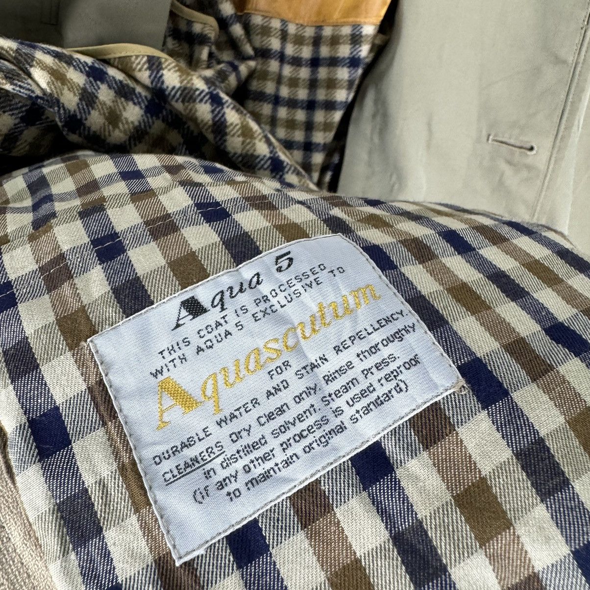 Aquascutum ⚡️AQUASCUTUM ENGLAND NOVA CHECKED OVERCOAT JACKET Size US L / EU 52-54 / 3 - 11 Thumbnail