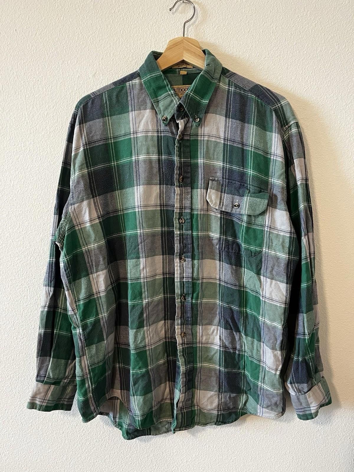London Fog VTG London Fog Flannel Men L Shirt Outdoors Unlimited Grunge Size US L / EU 52-54 / 3 - 1 Thumbnail