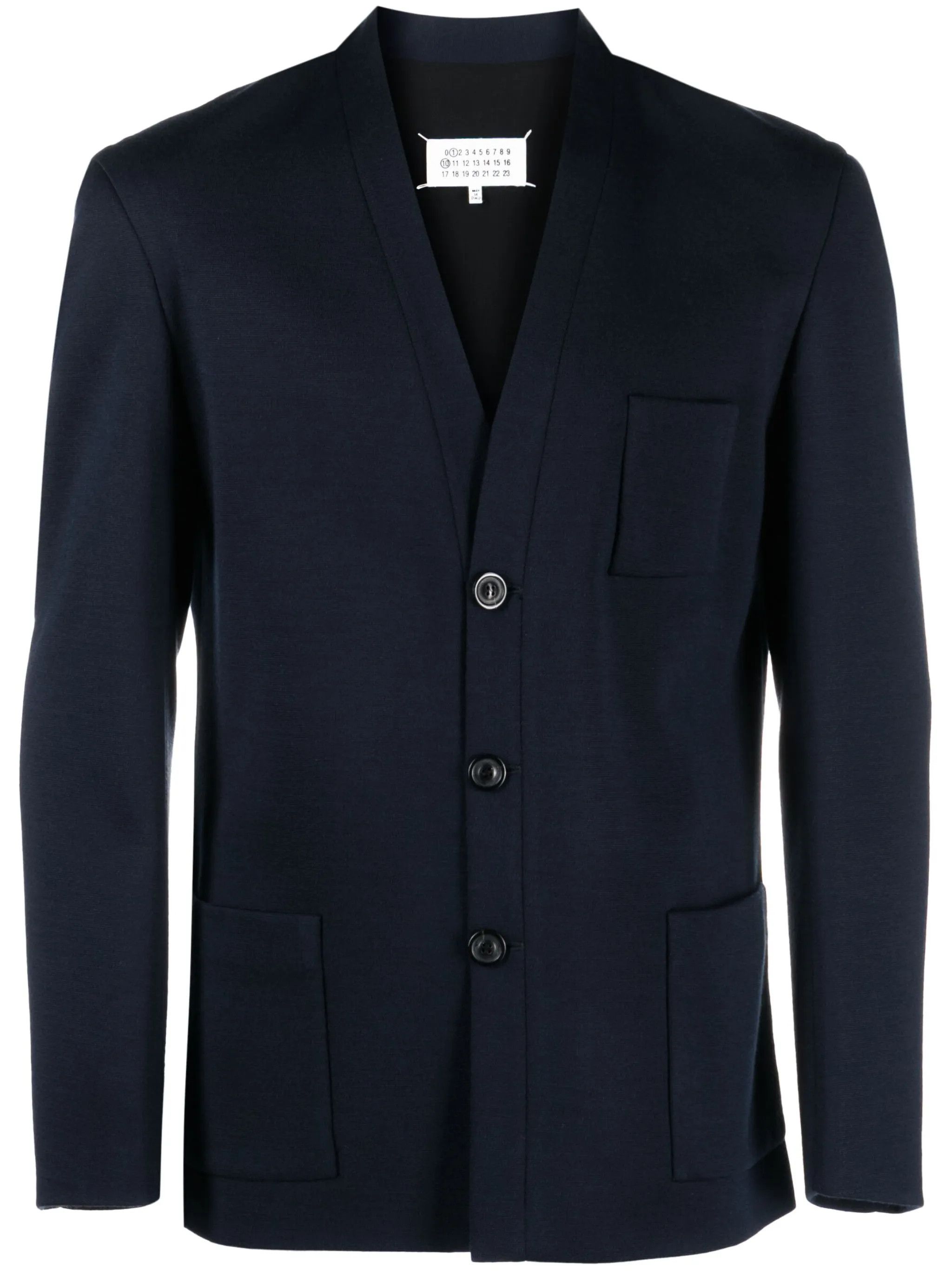 Maison Margiela o1loc1c1125 Milano Stitch Single-breasted Blazer in Navy Size US L / EU 52-54 / 3 - 1 Thumbnail