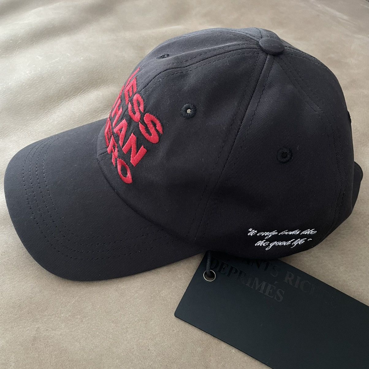 Enfants Riches Deprimes LESS THAN ZERO 6-PANEL HAT Size ONE SIZE - 2 Thumbnail