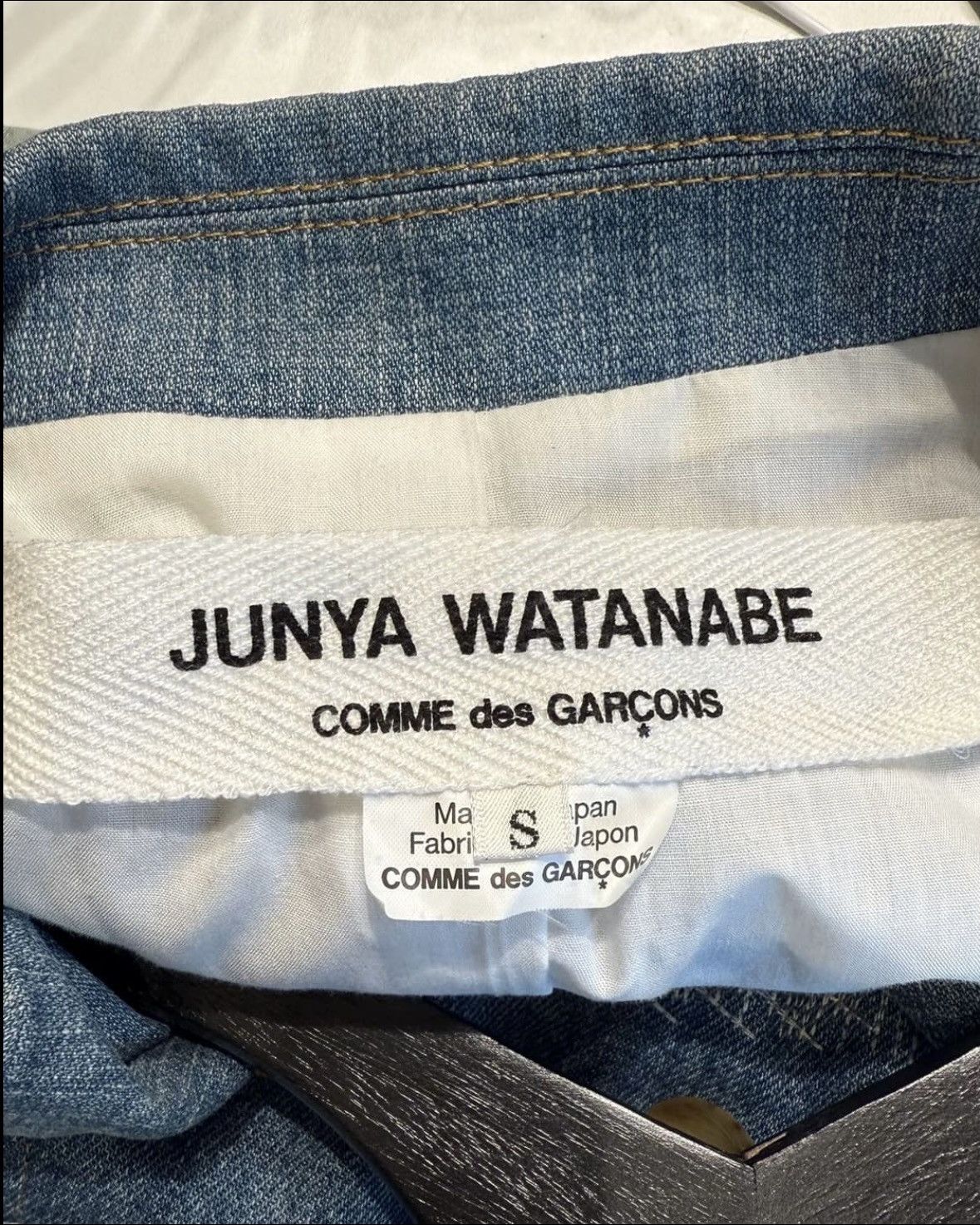 Junya Watanabe Junya Watanabe Denim Patch Work Trench Coat Size US S / EU 44-46 / 1 - 7 Thumbnail