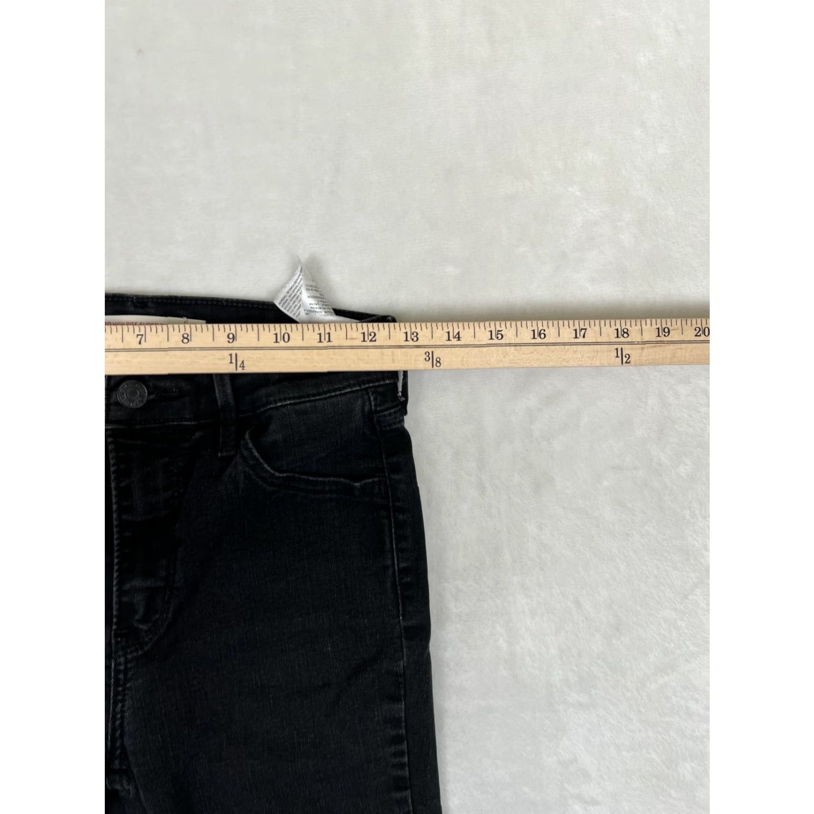 Levi's Levi's 720 High Rise Super Skinny Jeans Womens 26x30 Black Dark Stretch Denim Jeans Size 26" / US 2 / IT 38 - 3 Thumbnail
