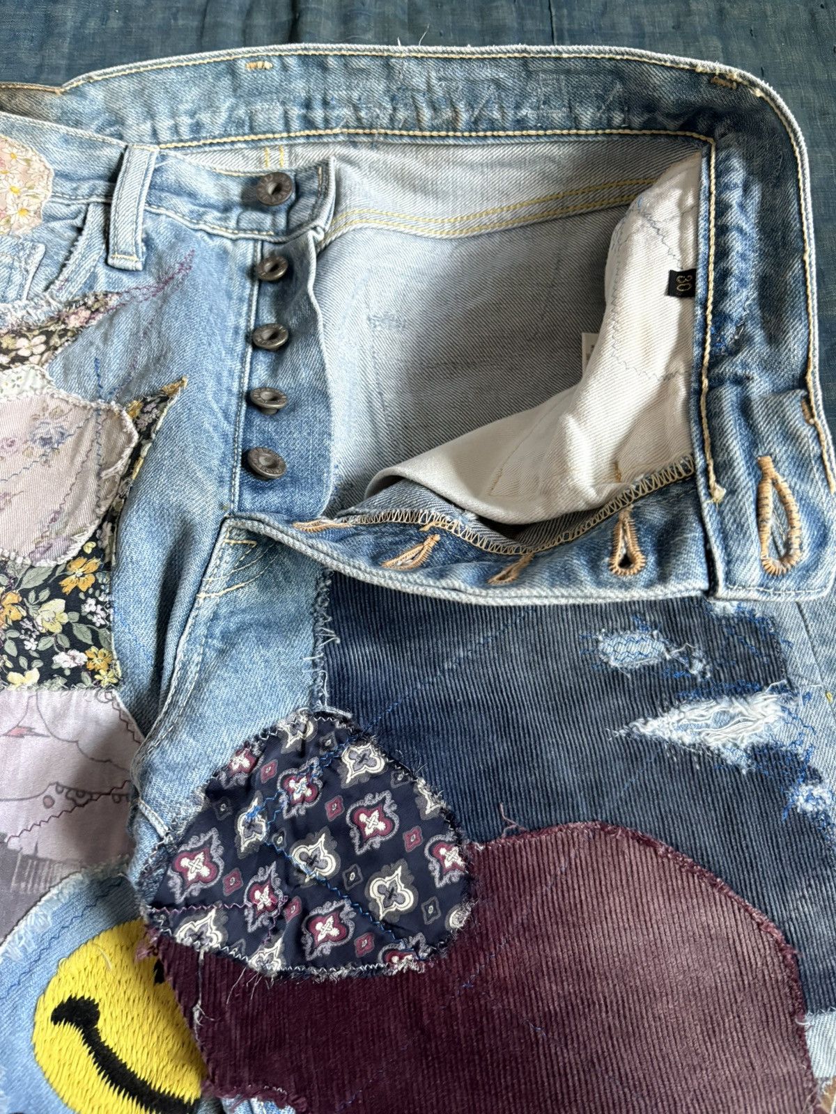 Kapital Kountry kapital clutch smile flare star hippie patchwork kountry Size US 30 / EU 46 - 9 Thumbnail