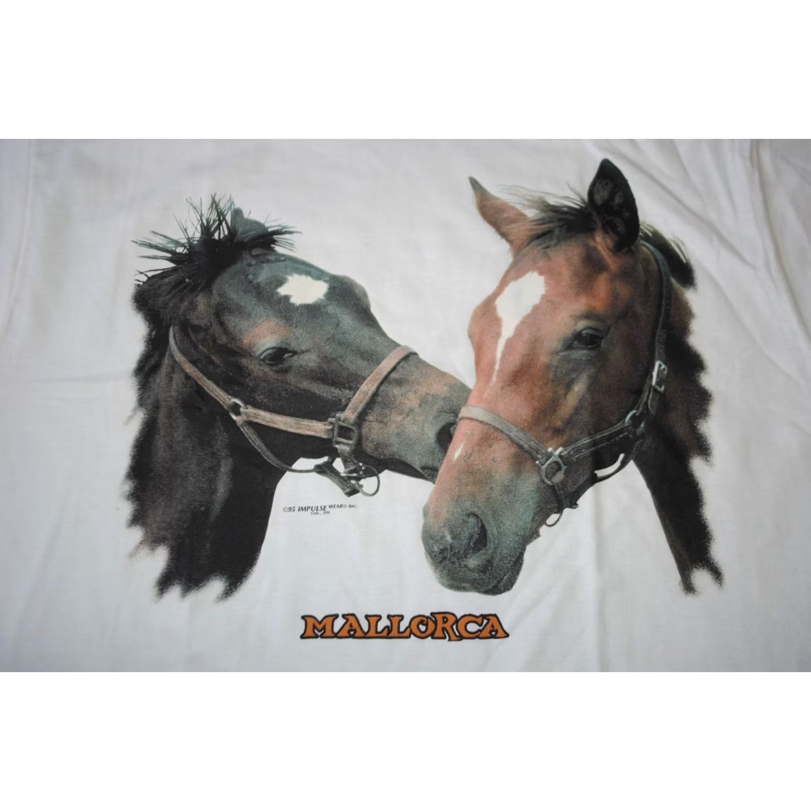 Jerzees VINTAGE 90S FRIENDS CUTE HORSES GRAPHIC SHIRT MENS XL JERZEES 363 IMPULSE WEAR White Polo Shirt Size US XL / EU 56 / 4 - 2 Thumbnail