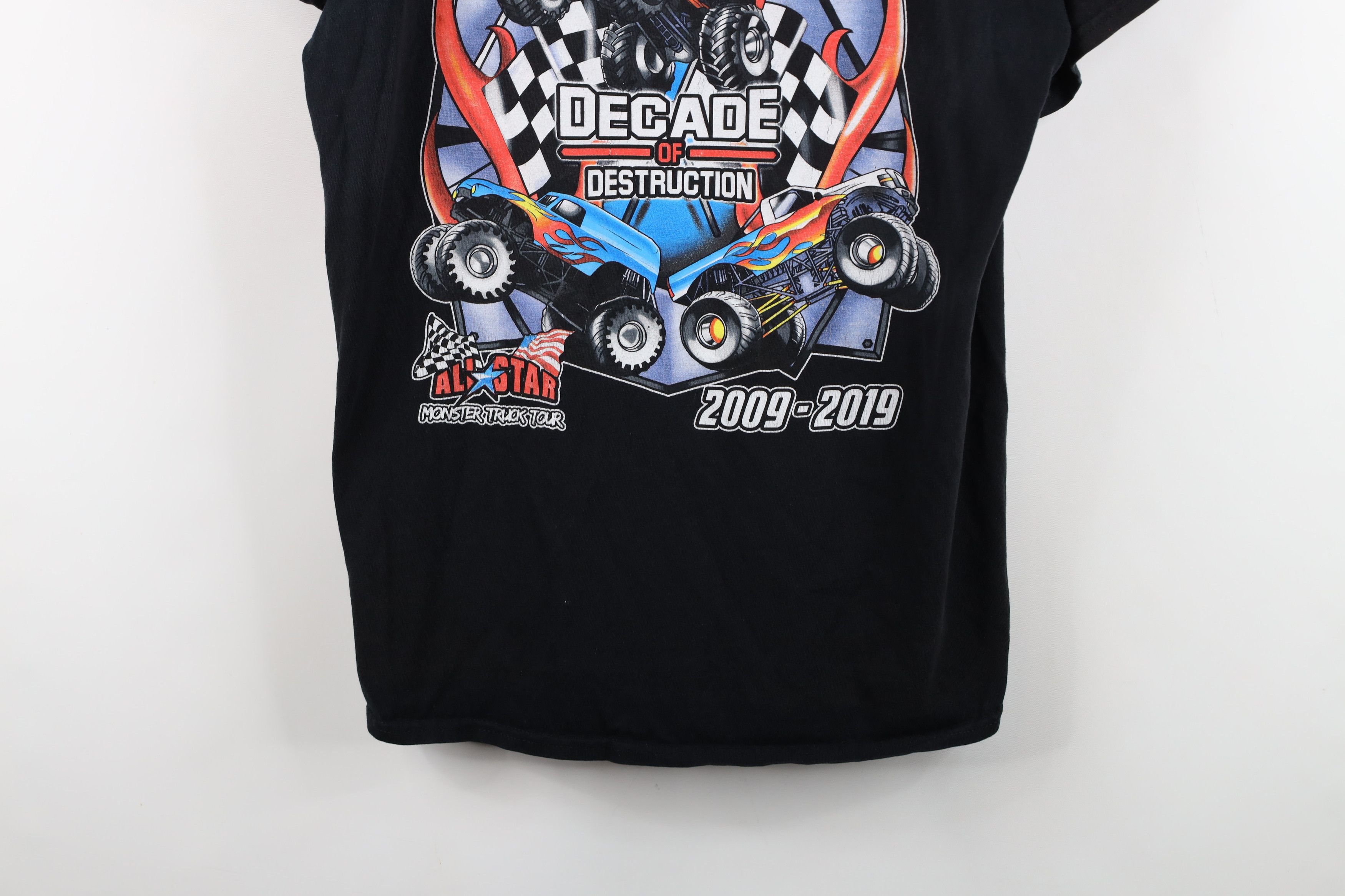 Vintage Y2K Streetwear All Star Monster Truck Tour T-Shirt Black Size US L / EU 52-54 / 3 - 3 Thumbnail