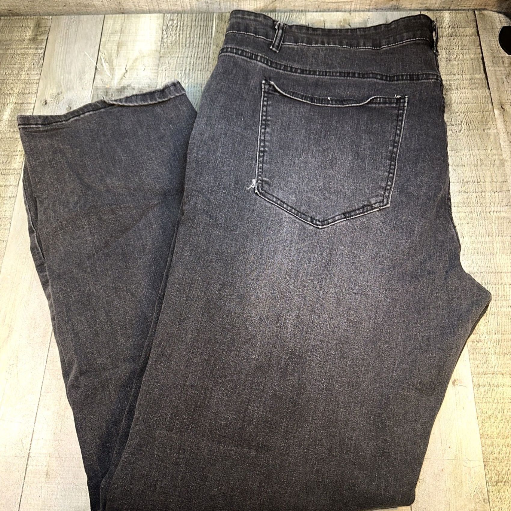 Etro Retro Stitch Jeans Men 44 Regular Black 32in Wide-Leg Stretch 90s Style Baggy Vintage Size US 44 / EU 60 - 4 Thumbnail