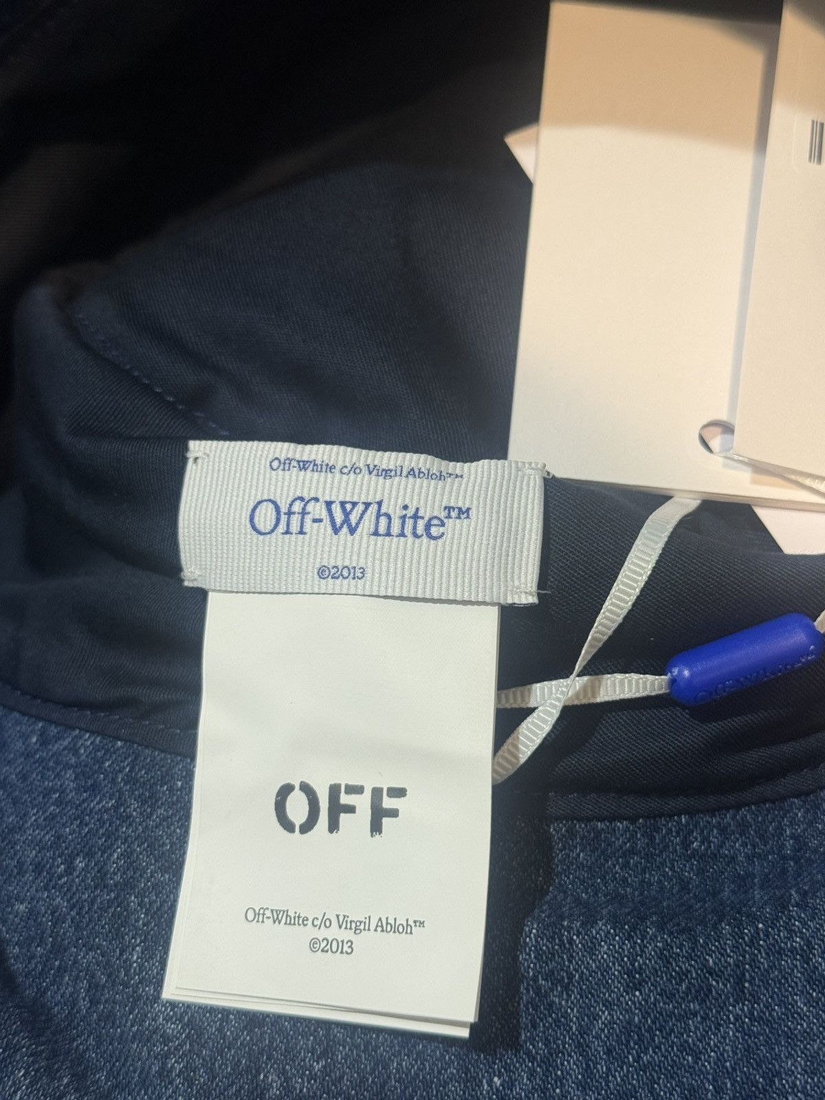 Off-White Off-White Denim Bucket Hat With Embroidered Logo Size ONE SIZE - 4 Thumbnail