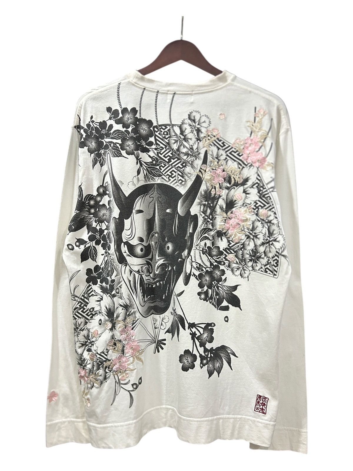 Karakuri Tamashii Vintage Karakuri Tamashii ‘Oni Demon’ Embroidery Tee Size US XL / EU 56 / 4 - 1 Thumbnail