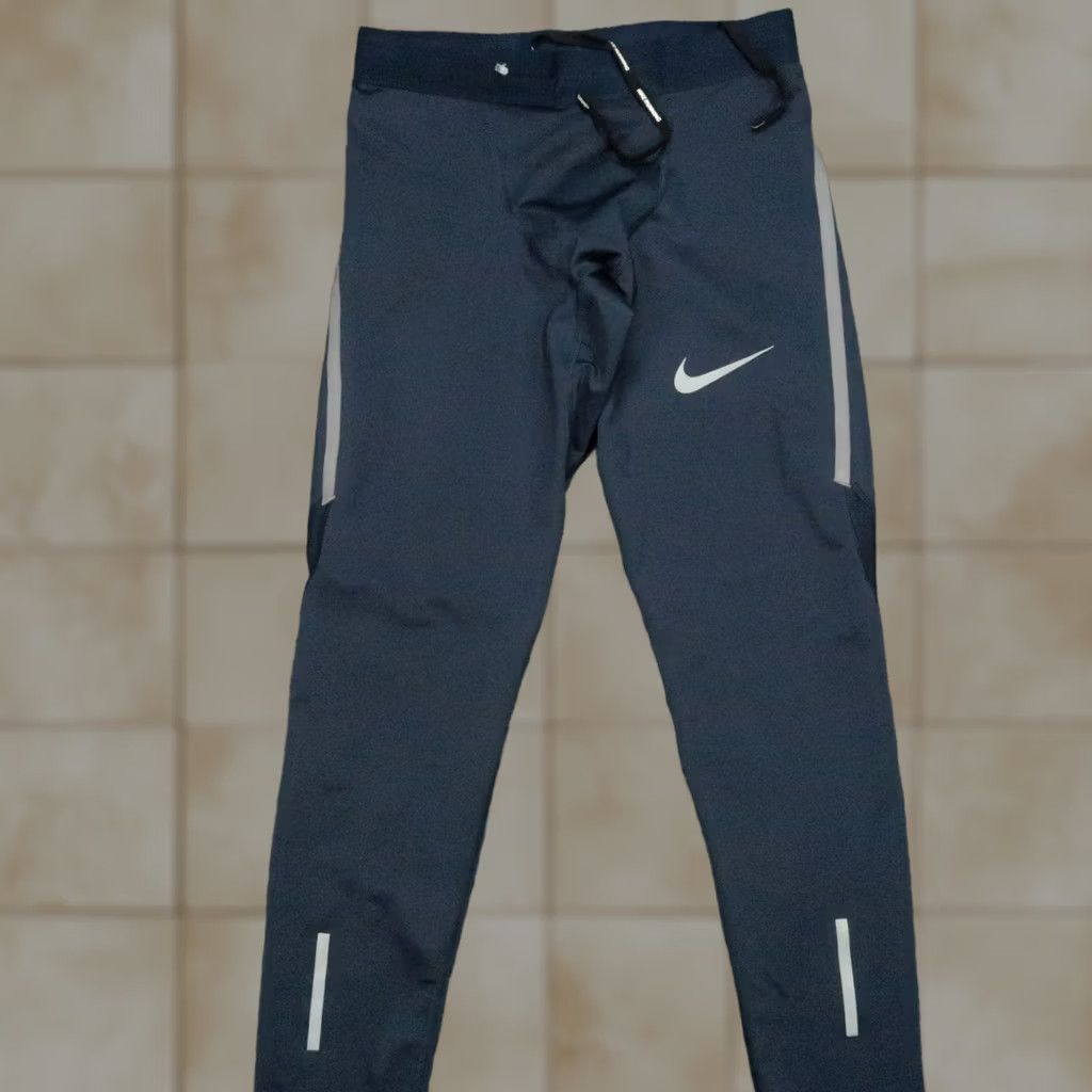Nike Nike Dri-FIT Pants Mens Small Blue Power Tech Athletic Running 27in Inseam Track Pants with Pockets Zip Pocket Moisture Wicking Sportswear Men Size US 29 - 1 Thumbnail