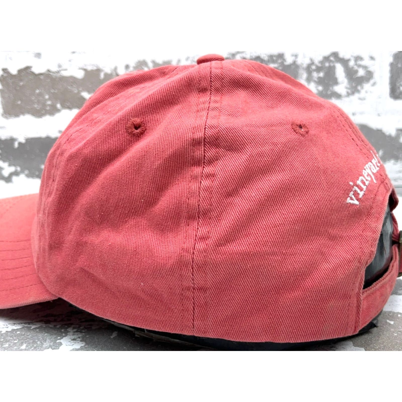 Vineyard Vines VINEYARD VINES Baseball Cap Hat Men Pink USA Flag Whale Logo Twill Adjustable Sport Casual Size ONE SIZE - 5 Thumbnail