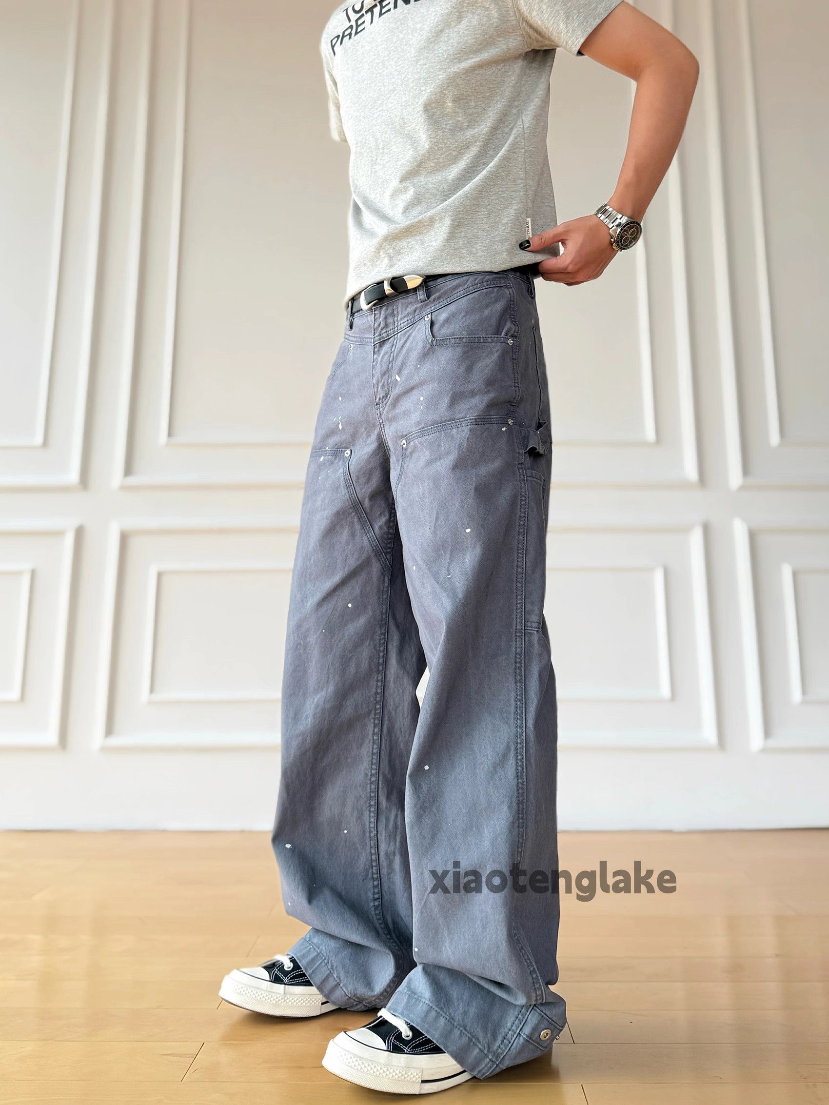 Vintage xtl washed faded loose baggy skate hiphop cargo pants Size US 28 / EU 44 - 9 Thumbnail