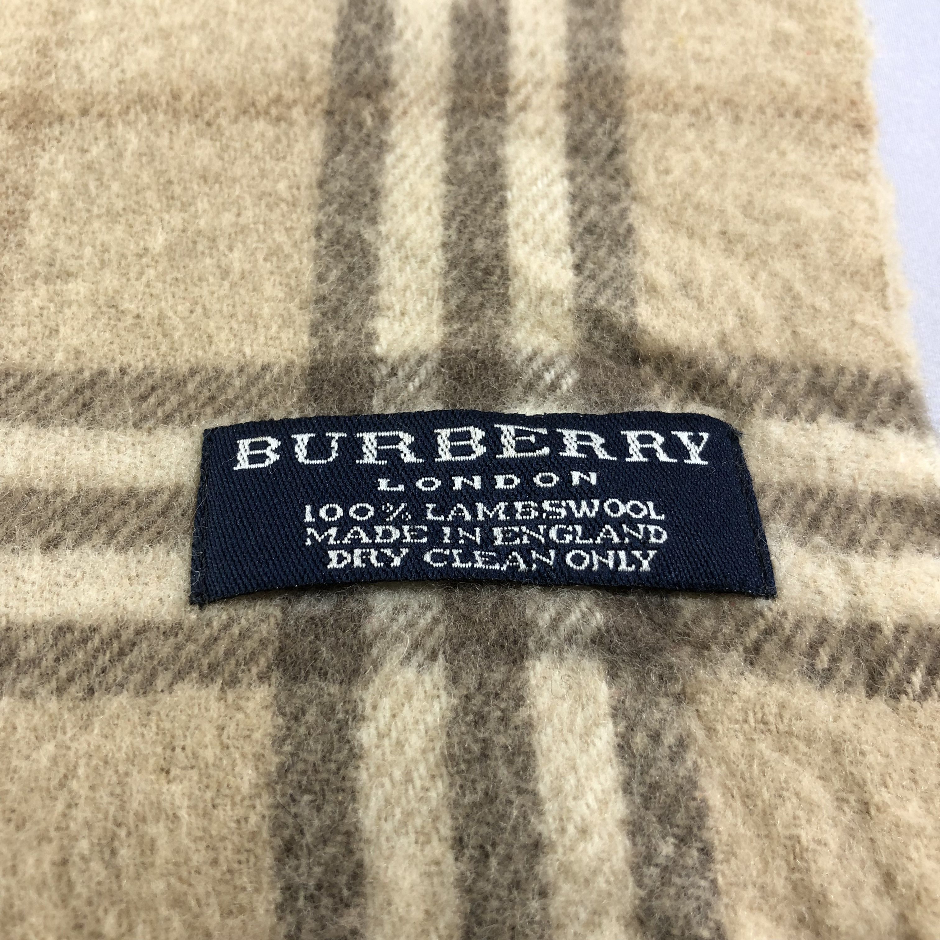 Burberry Burberry Nova Check Wool Scarf Muffler V1374 Size ONE SIZE - 4 Thumbnail