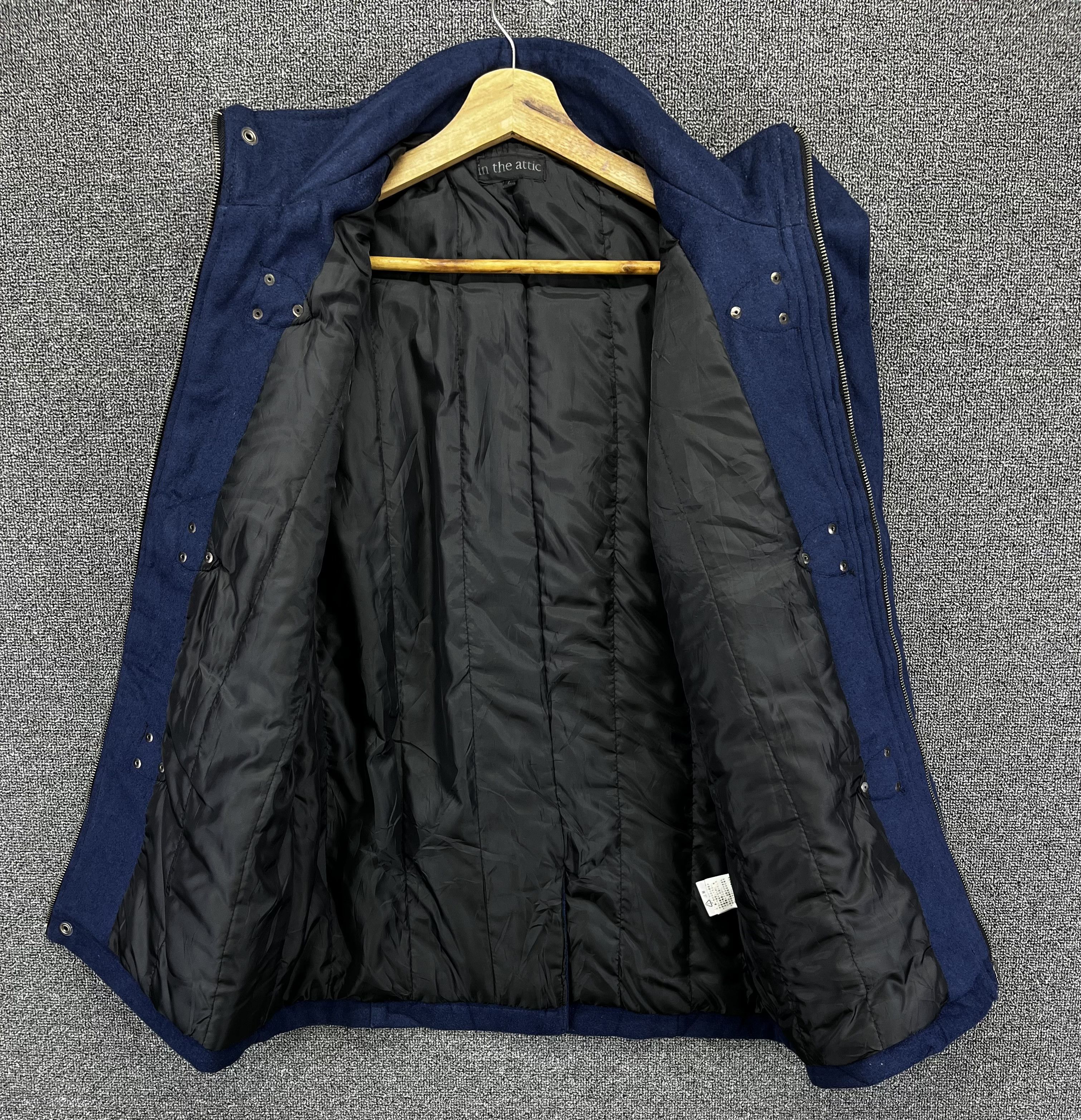 In The Attic Vintage In The Attic Rare Zip Up Wool Jacket Size L / US 10 / IT 46 - 5 Thumbnail