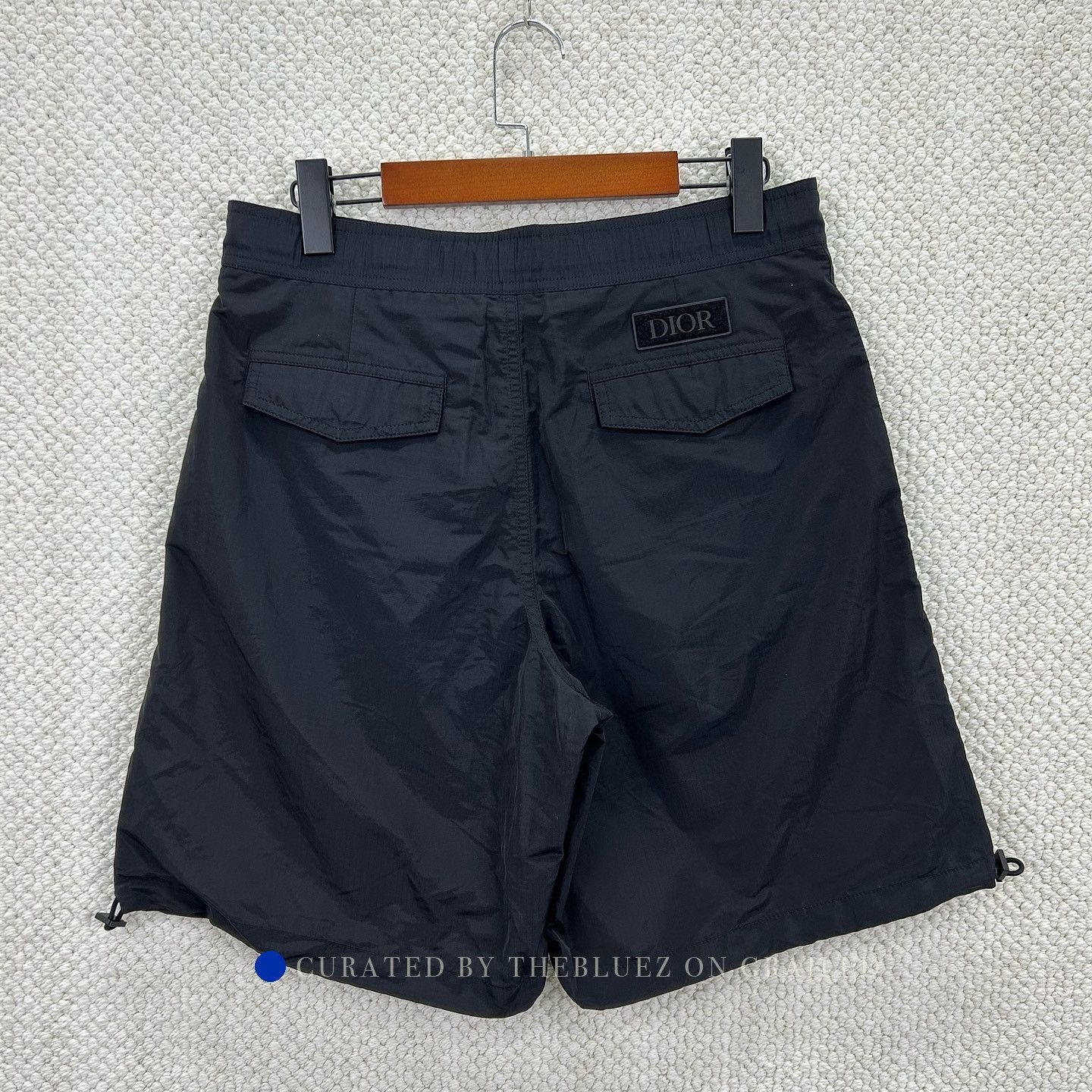 Dior Black Logo Patch Buckle Shorts Size US 30 / EU 46 - 1 Thumbnail
