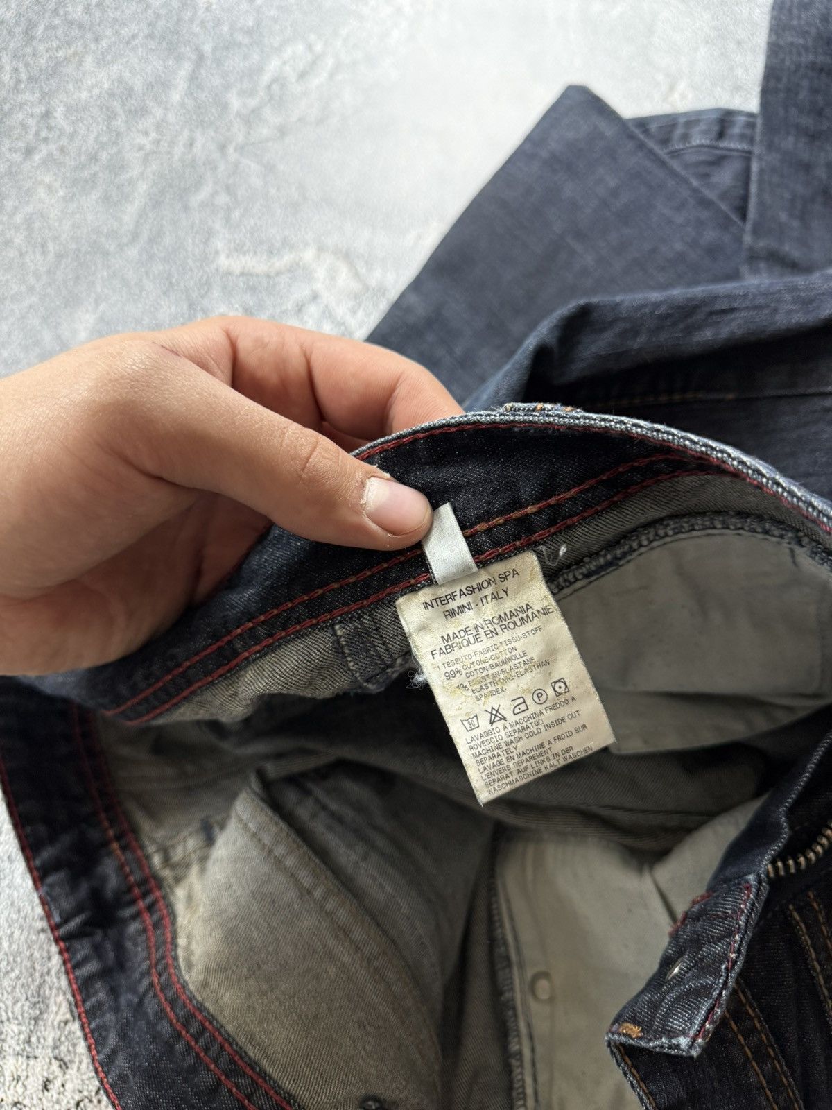 Marithe + Francois Girbaud Marithe Francois Girbaud VNTG Button Hem Grunge Biker Jeans Size 30" / US 8 / IT 44 - 13 Thumbnail