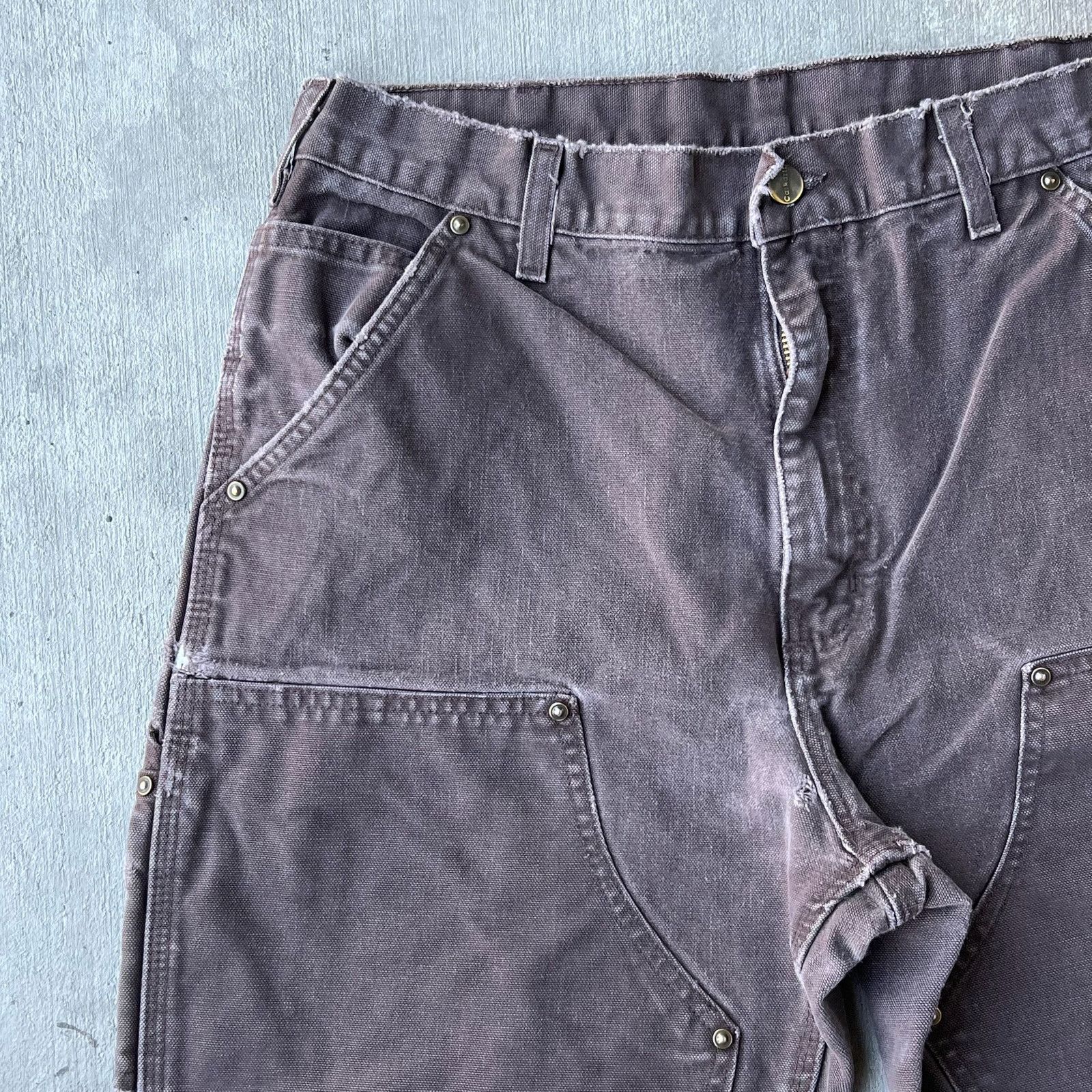 Carhartt × Vintage Carhartt brown double knee work wear carpenter pants Size US 32 / EU 48 - 2 Thumbnail