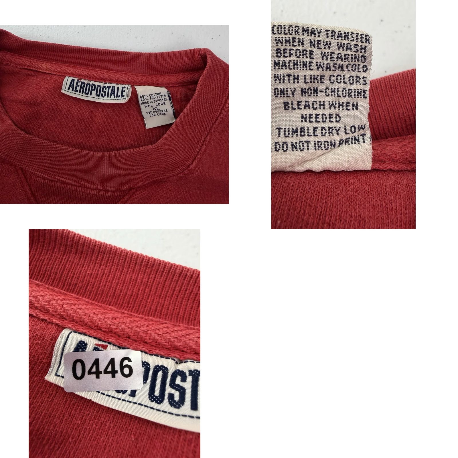 Aeropostale VINTAGE Aeropostale Sweatshirt Mens XL Red 90s Logo Applique Boxy Fit Distressed Sweatshirt Regular Men XL Red 90s Grunge Retro Skater Size US XL / EU 56 / 4 - 9 Thumbnail