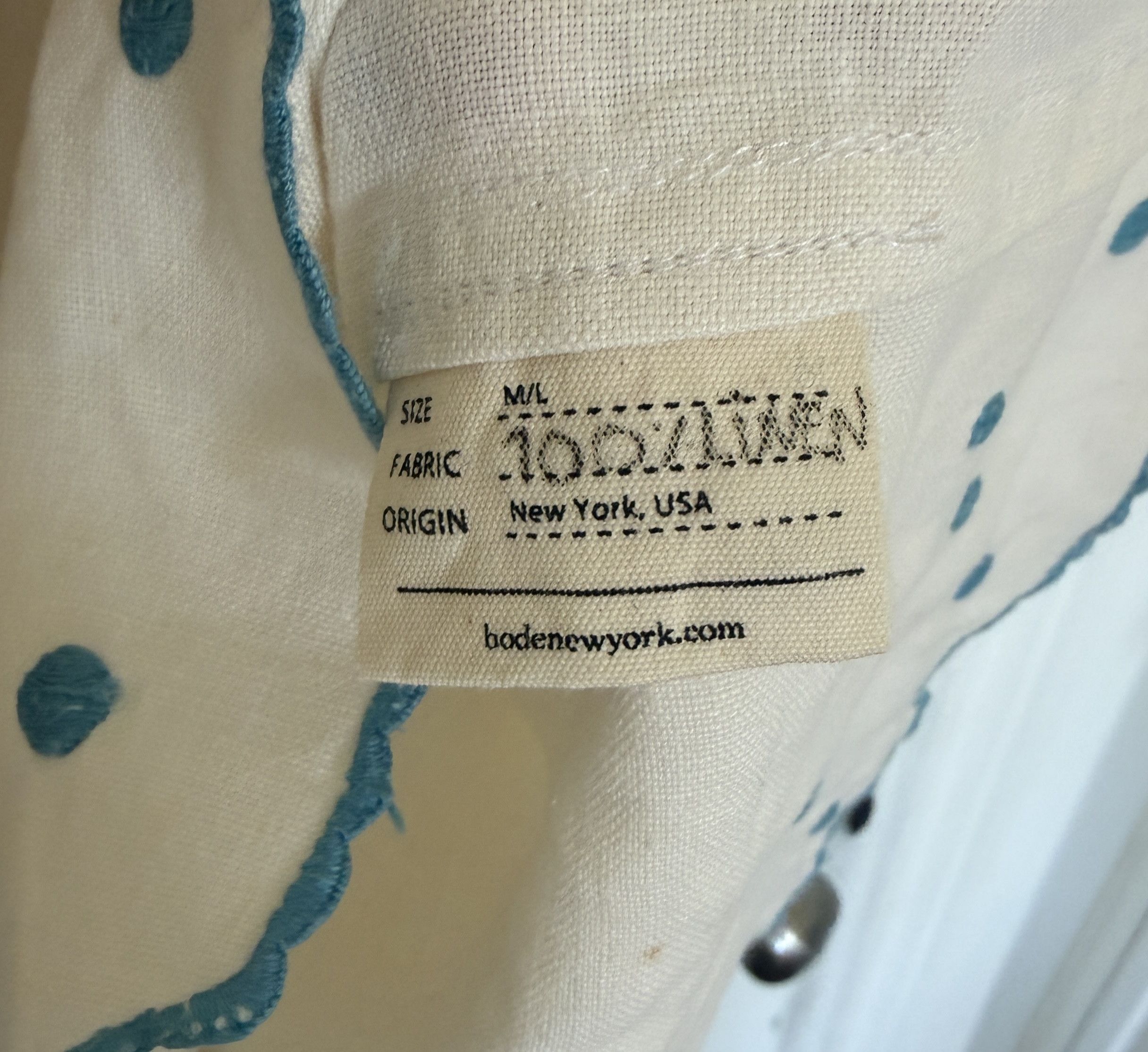 Bode Bode One-Of-A-Kind Polka Dot Shirt Size US L / EU 52-54 / 3 - 4 Thumbnail