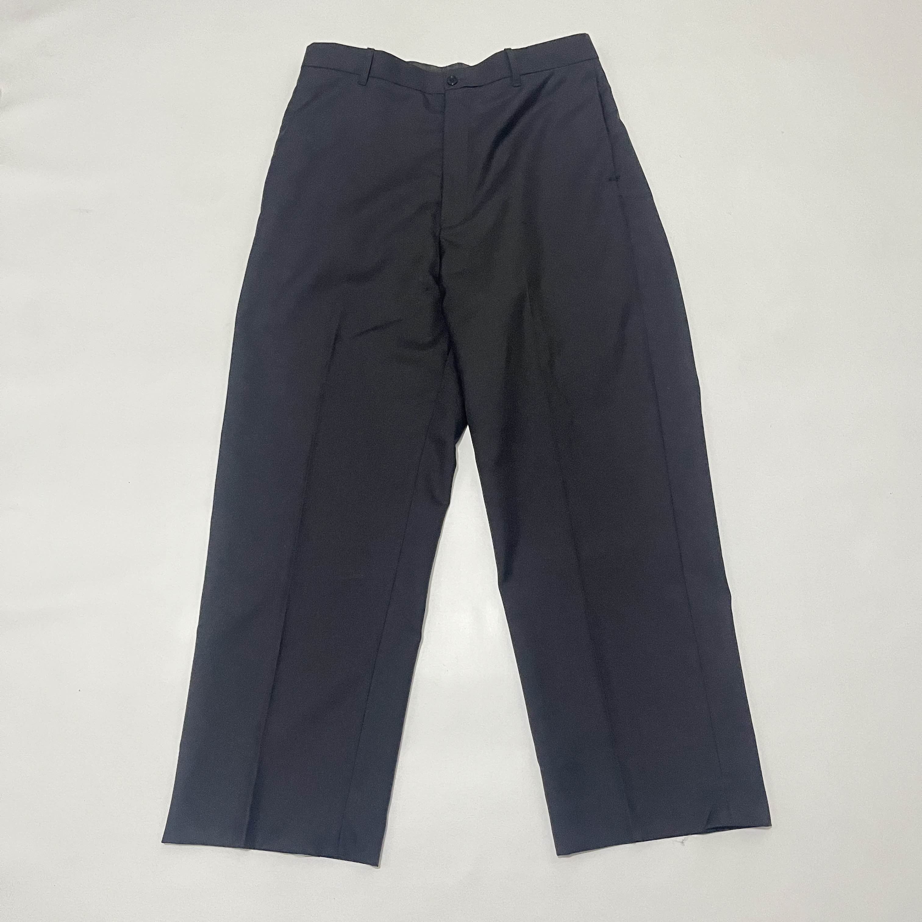 Balenciaga Black Wide Wool Trousers Size US 34 / EU 50 - 1 Thumbnail