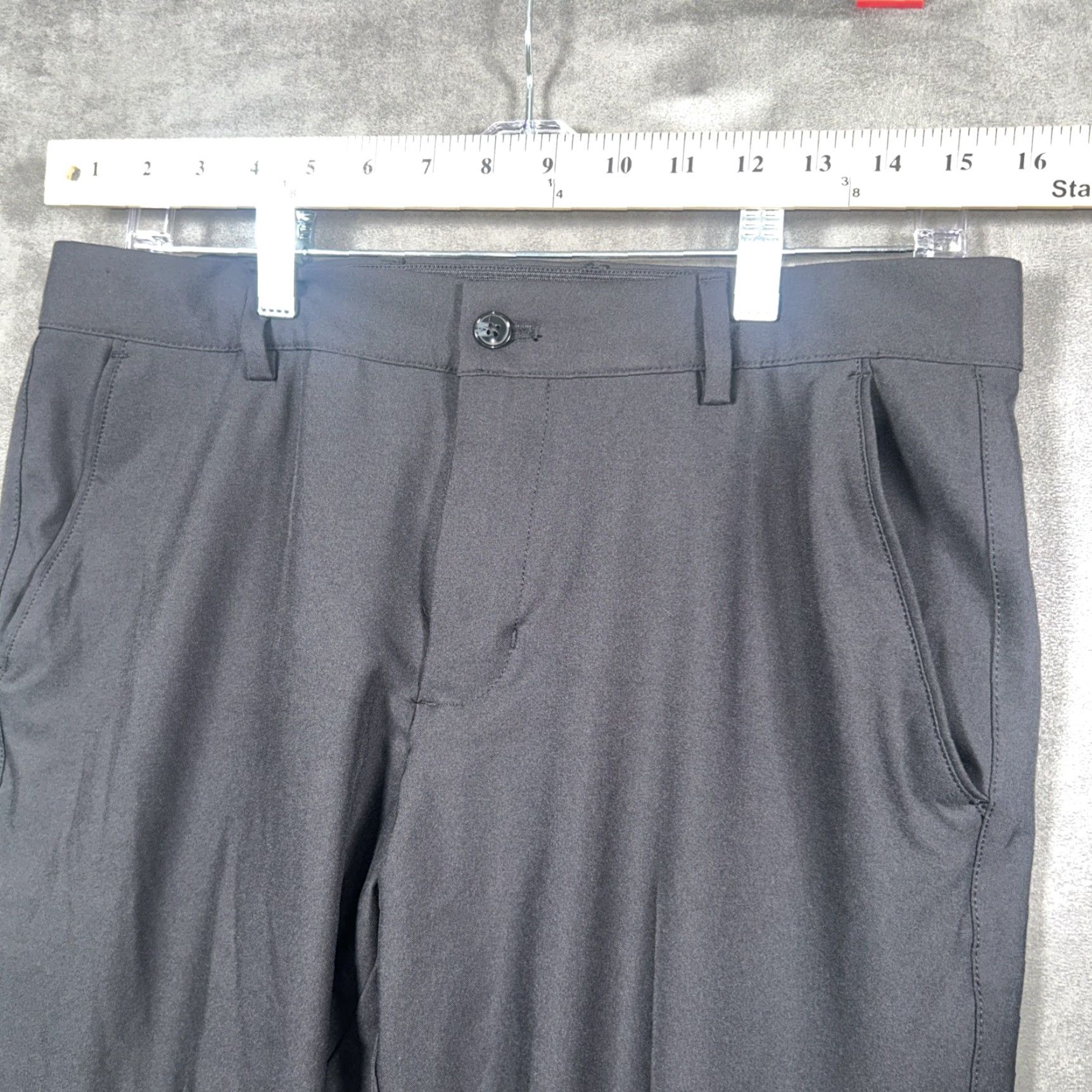 Vintage Greg Norman Mens Pants 32x30 Black Stretch Performance Chino Sport Regular Straight Trousers Size US 32 / EU 48 - 3 Thumbnail