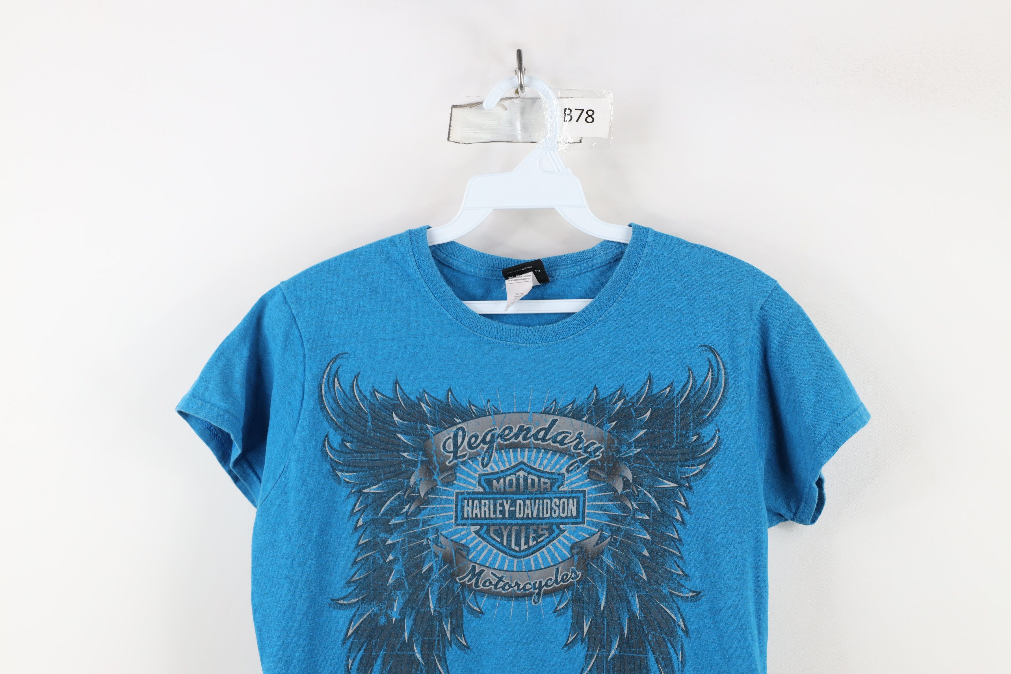 Harley Davidson × Vintage Vintage Y2K Harley Davidson Eagle Wings UFC MMA T-Shirt Blue Size L / US 10 / IT 46 - 2 Thumbnail