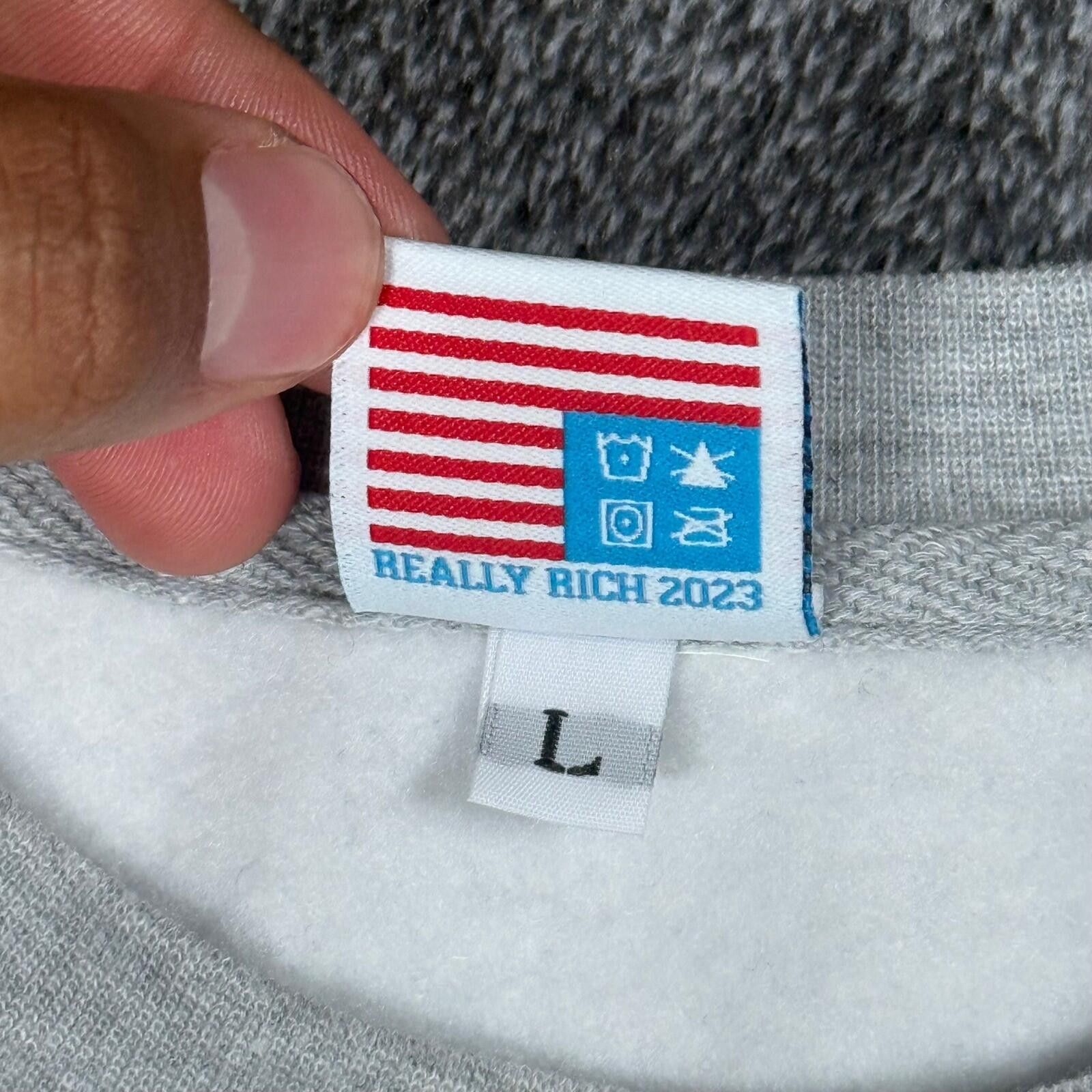 Other Really Rich RR Frrog Graphic Sweatshirt Gray Size Large Size US L / EU 52-54 / 3 - 3 Thumbnail