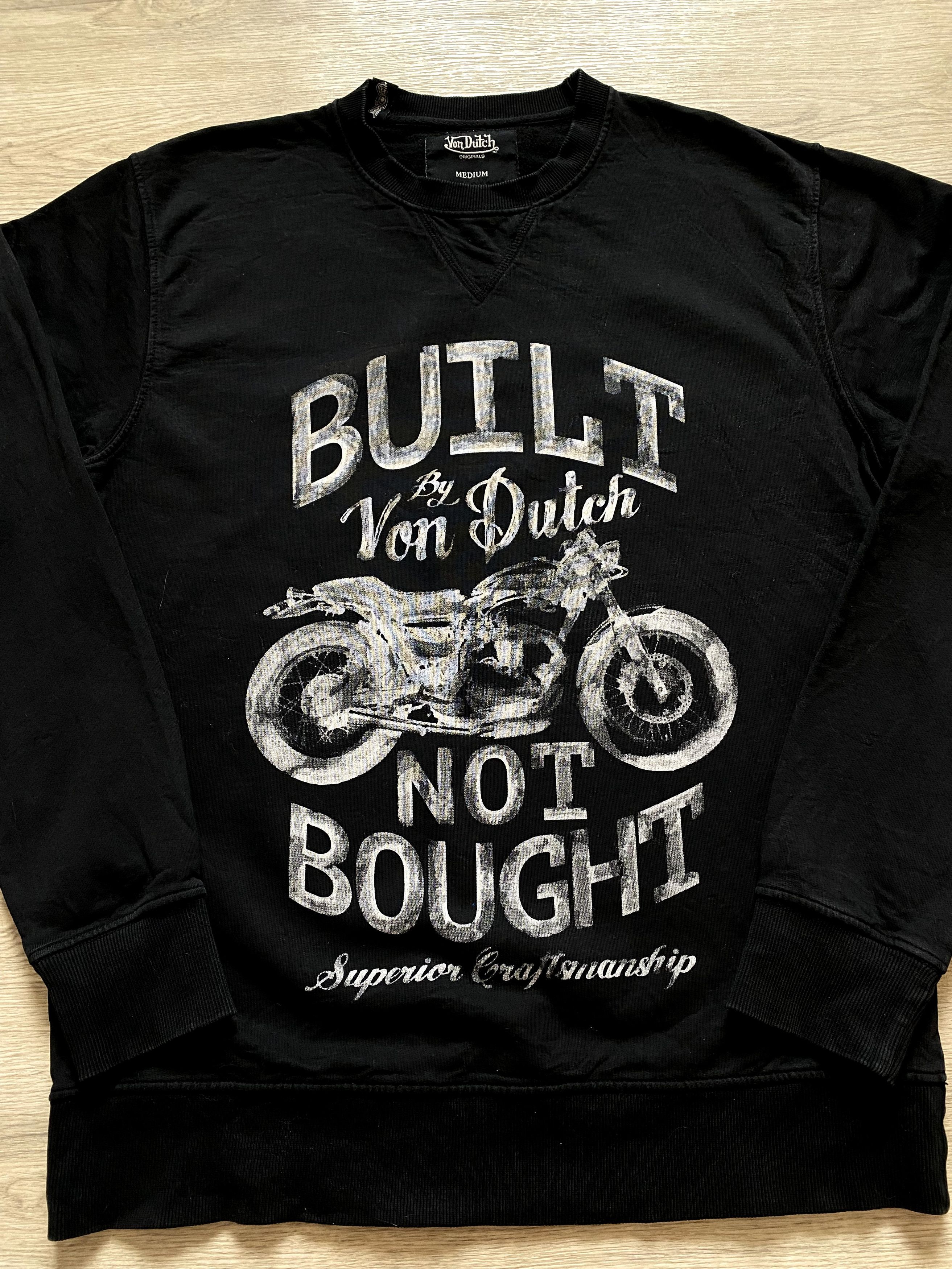 Vintage × Von Dutch VTG Von Dutch Biker Sweatshirt Y2K Streetwear Size US M / EU 48-50 / 2 - 4 Thumbnail