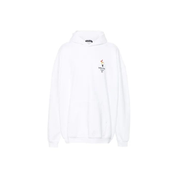Balenciaga Balenciaga Long Sleeve Printed Hoodie Size US XS / EU 42 / 0 - 1 Thumbnail
