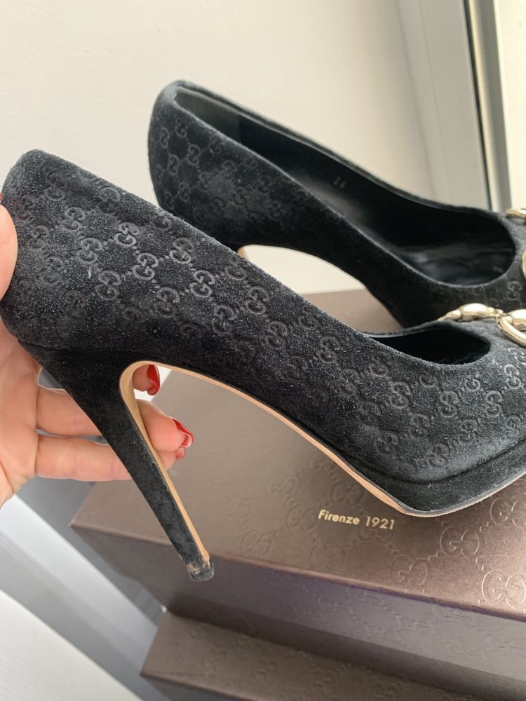 Gucci Gucci GG Logo Monogram Heels Size US 6 / IT 36 - 2 Thumbnail