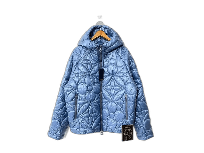 Louis Vuitton Louis Vuitton LV smog blue embossed presbytery tag jacket-2 Size US M / EU 48-50 / 2 - 1 Thumbnail