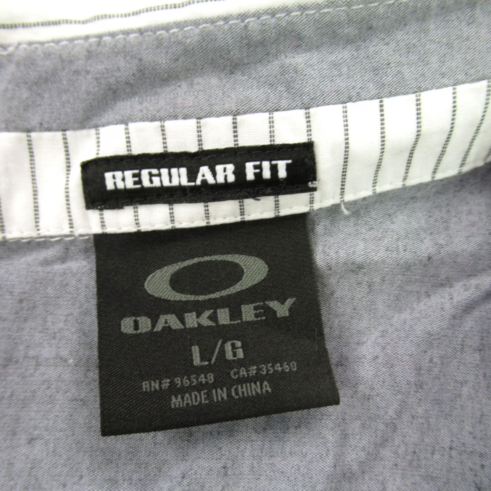 Oakley Oakley Shirt Mens Large Long Sleeve Button Front Pocket Outdoor Stripes Size US L / EU 52-54 / 3 - 3 Thumbnail
