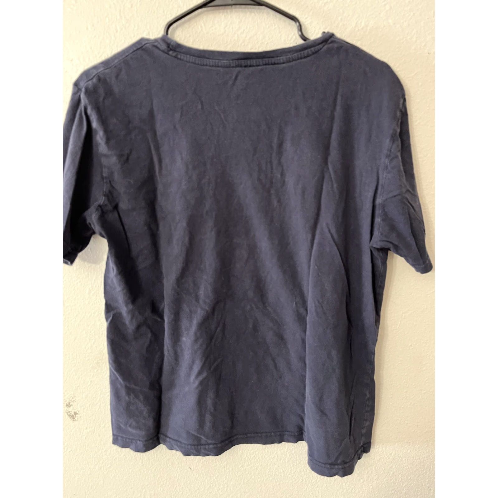 Guess GUESS Women's V-Neck Logo T-Shirt 2XL Navy Blue Graphic Size XXL / US 16-18 / IT 52-54 - 3 Thumbnail