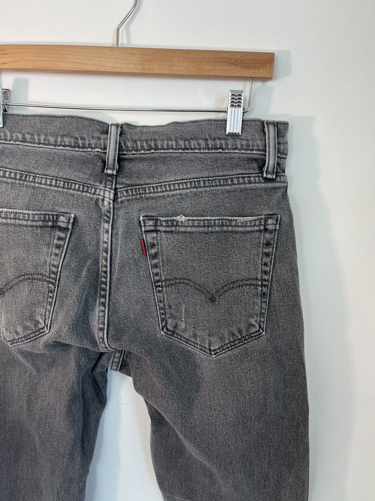 Vintage Levi Sun Faded Gray Distressed Basic Jeans Size US 30 / EU 46 - 5 Thumbnail