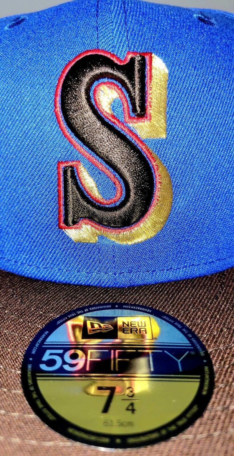 New Era 7 3/4 Seattle Mariners Reverse Snickers Not Hat Club Size ONE SIZE - 2 Thumbnail