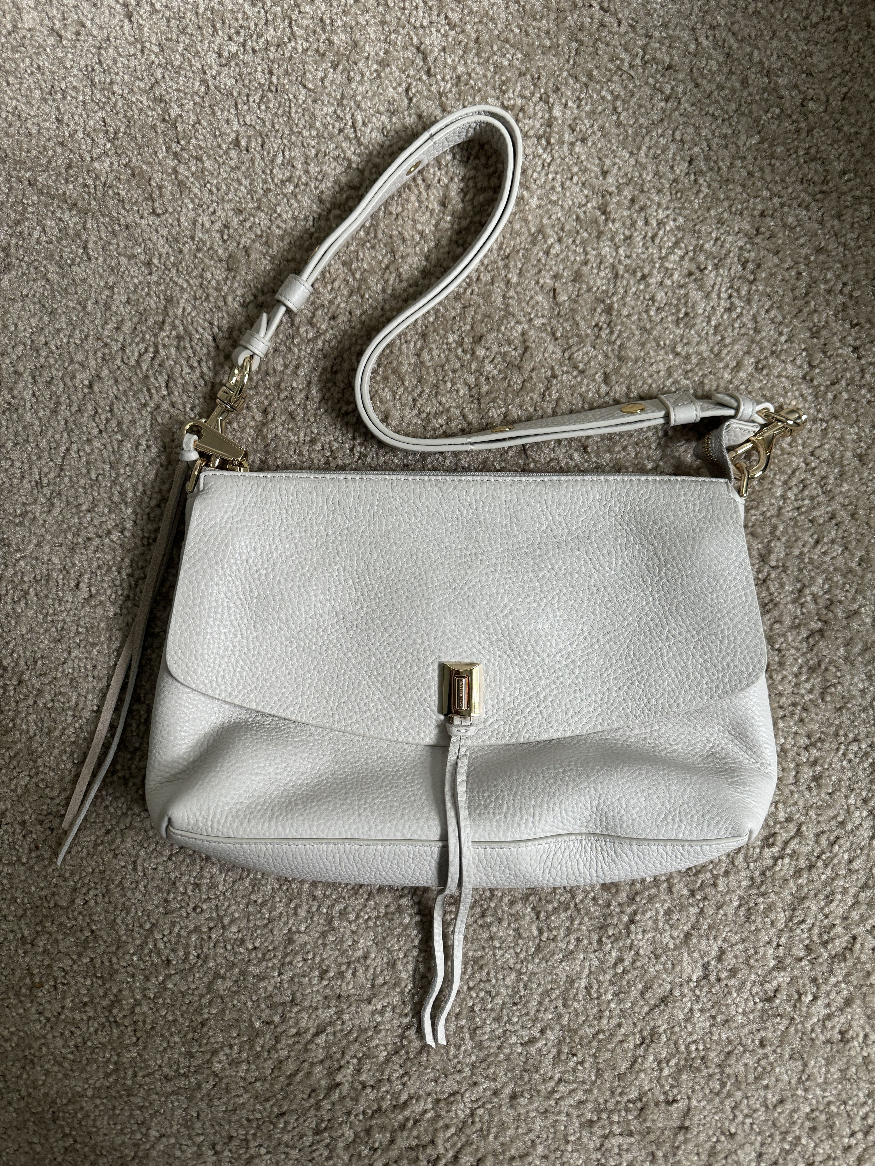 Rebecca Minkoff Darren Zip Leather Shoulder Bag Size ONE SIZE - 1 Thumbnail