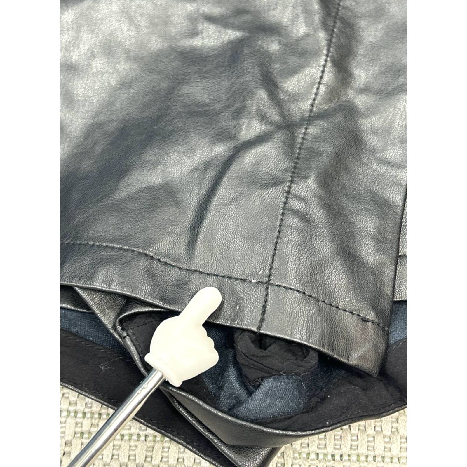 Free People Free People Skort Womens 8 Black Faux Leather Mini Short Skirt 8 Black Womens Jeans? Size 30" / US 8 / IT 44 - 2 Thumbnail