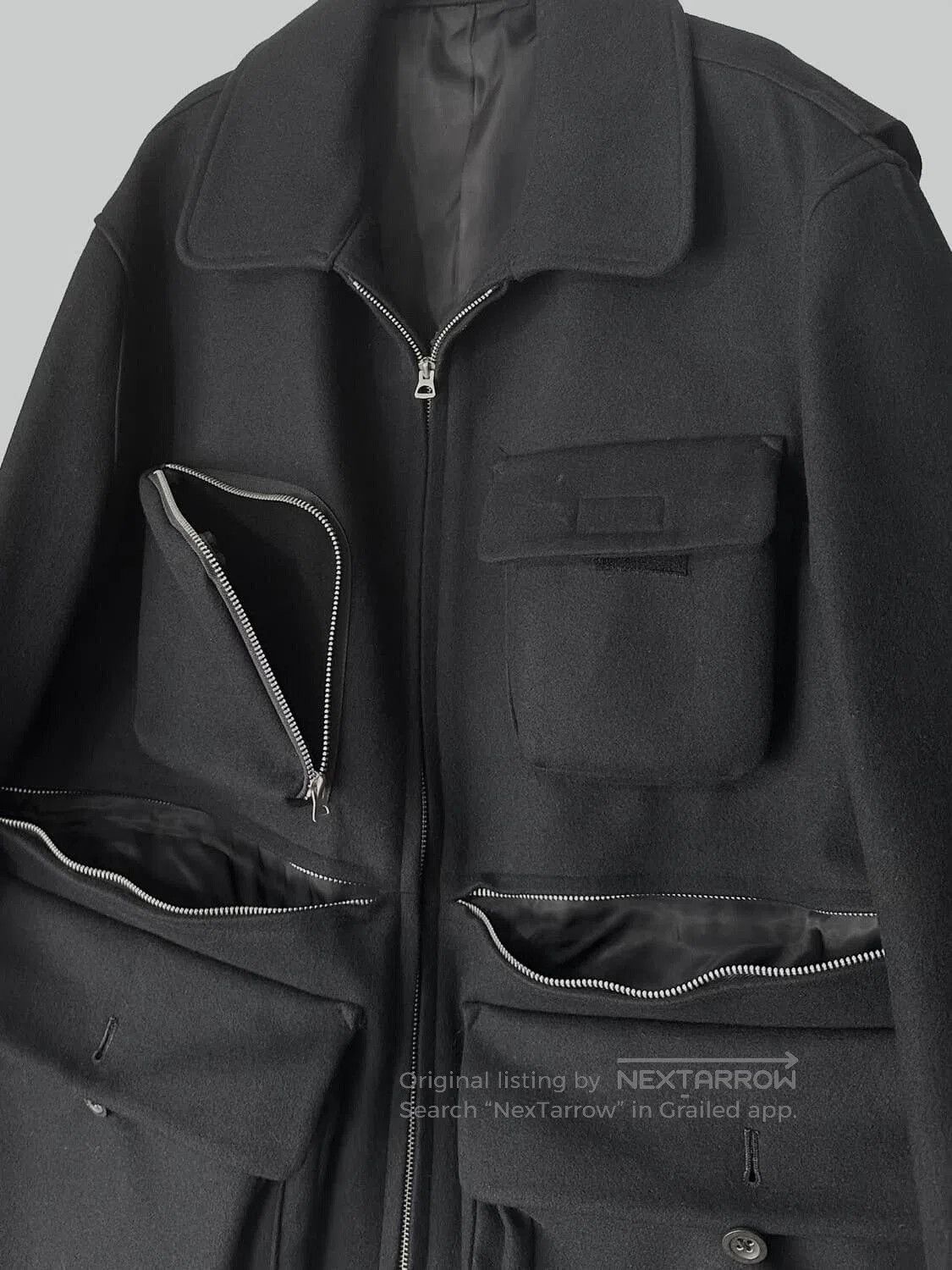 Yohji Yamamoto Yohji Yamamoto Vintage Military Coat. Size US M / EU 48-50 / 2 - 2 Thumbnail