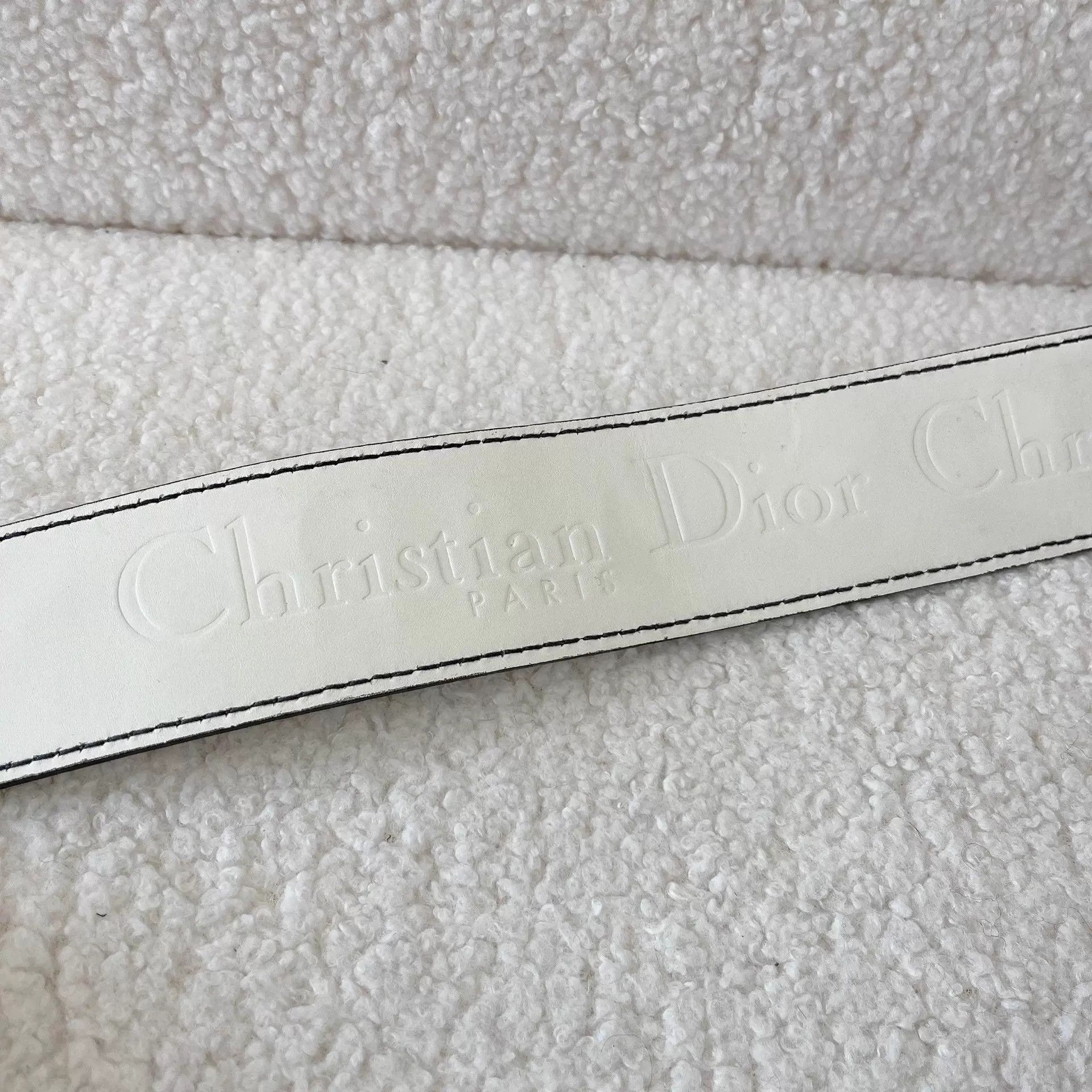 Dior Dior white leather shoulder strap pre-owned Size ONE SIZE - 3 Thumbnail