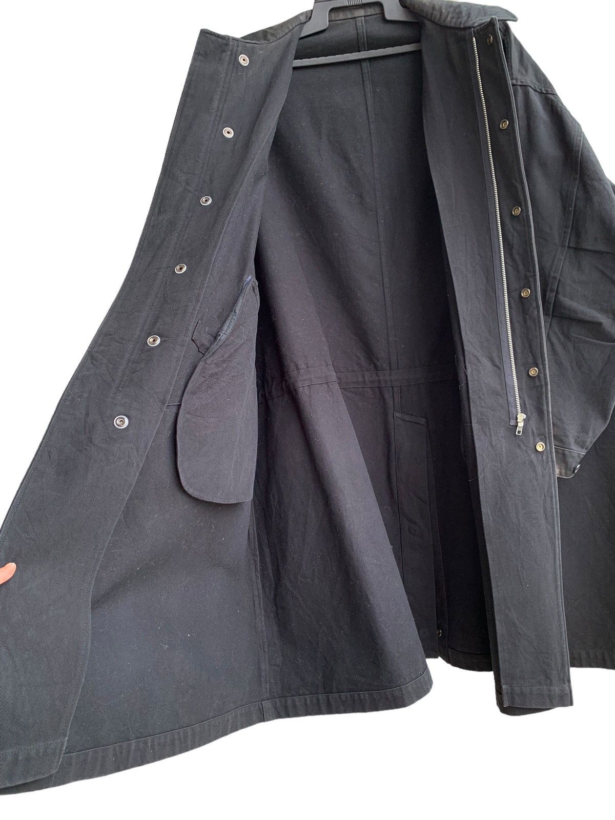 Yohji Yamamoto 🔥Rare Vintage Ys Yohji Yamamoto Long Coat Cotton Black Man Size US M / EU 48-50 / 2 - 12 Thumbnail