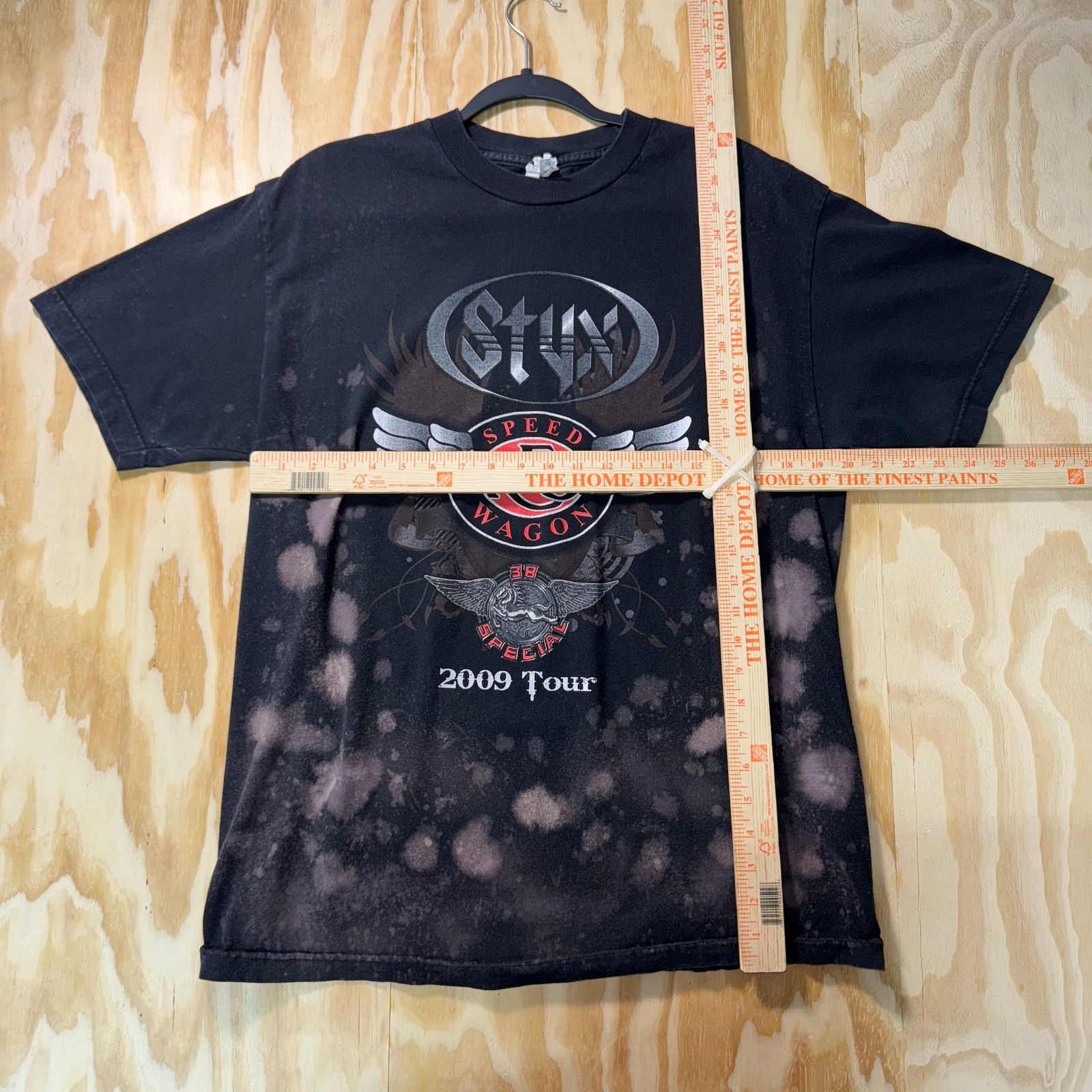 Vintage Vintage Y2K styx 2009 tour bleach tie dye band 2000s t-shirt Size US L / EU 52-54 / 3 - 4 Thumbnail