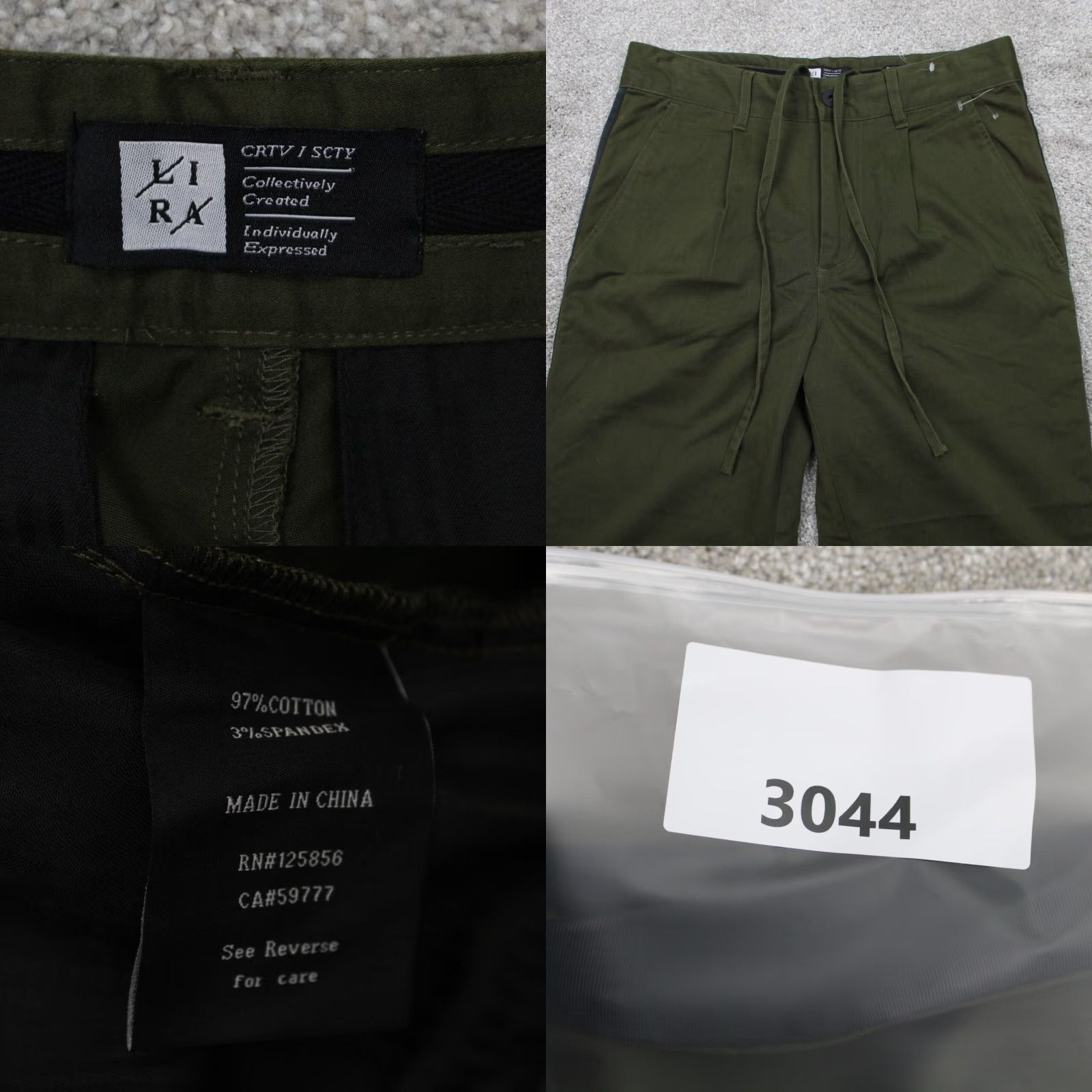 Vintage LIRA Womens 28 Pants Capri Stretch Knit Black Green NWT Relaxed Inseam 25" 90s Theme Size 28" / US 6 / IT 42 - 9 Thumbnail