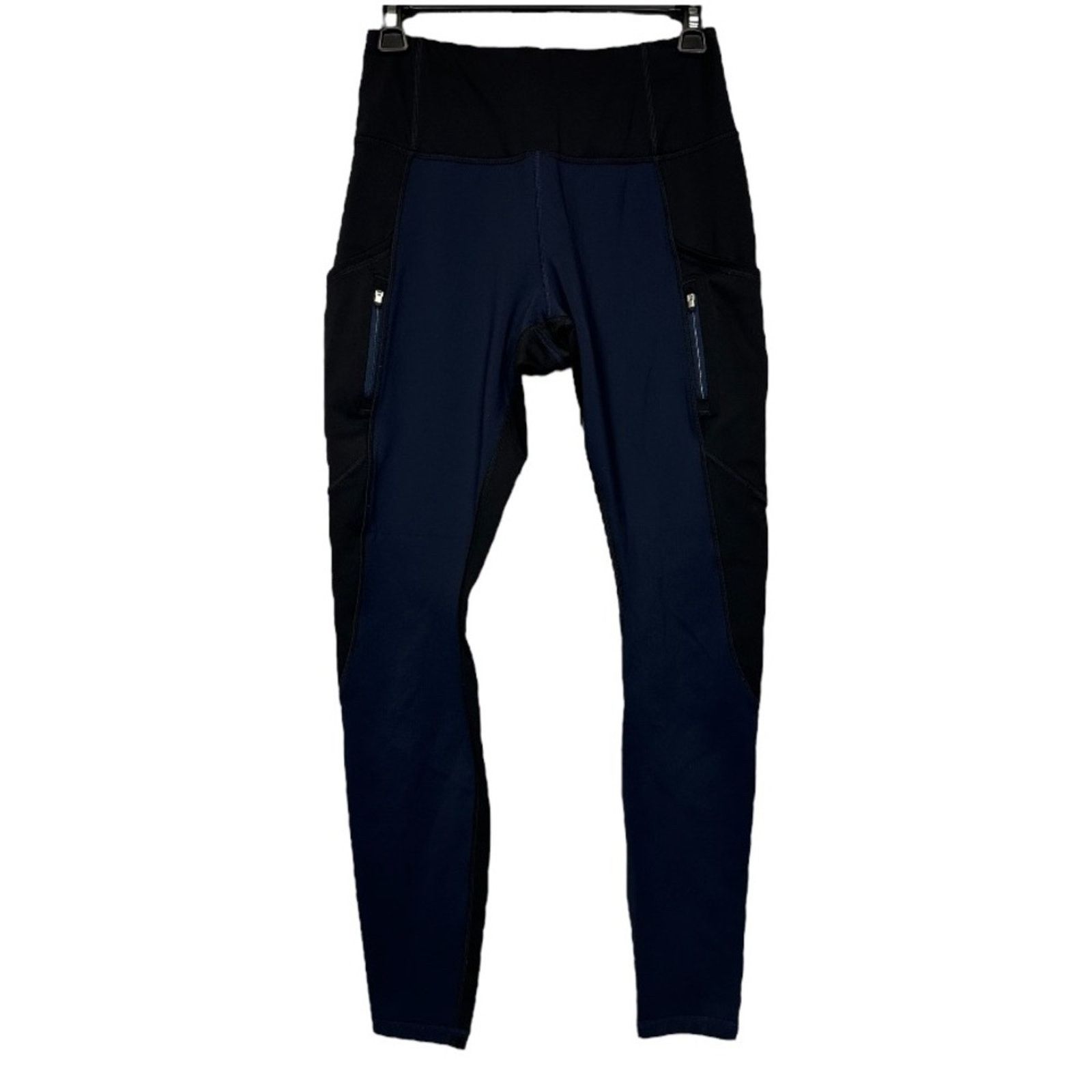 Athleta Athleta Traverse Navy Blue & Black High Rise Leggings Sz S Size 25" / US 0 / IT 36 - 2 Thumbnail